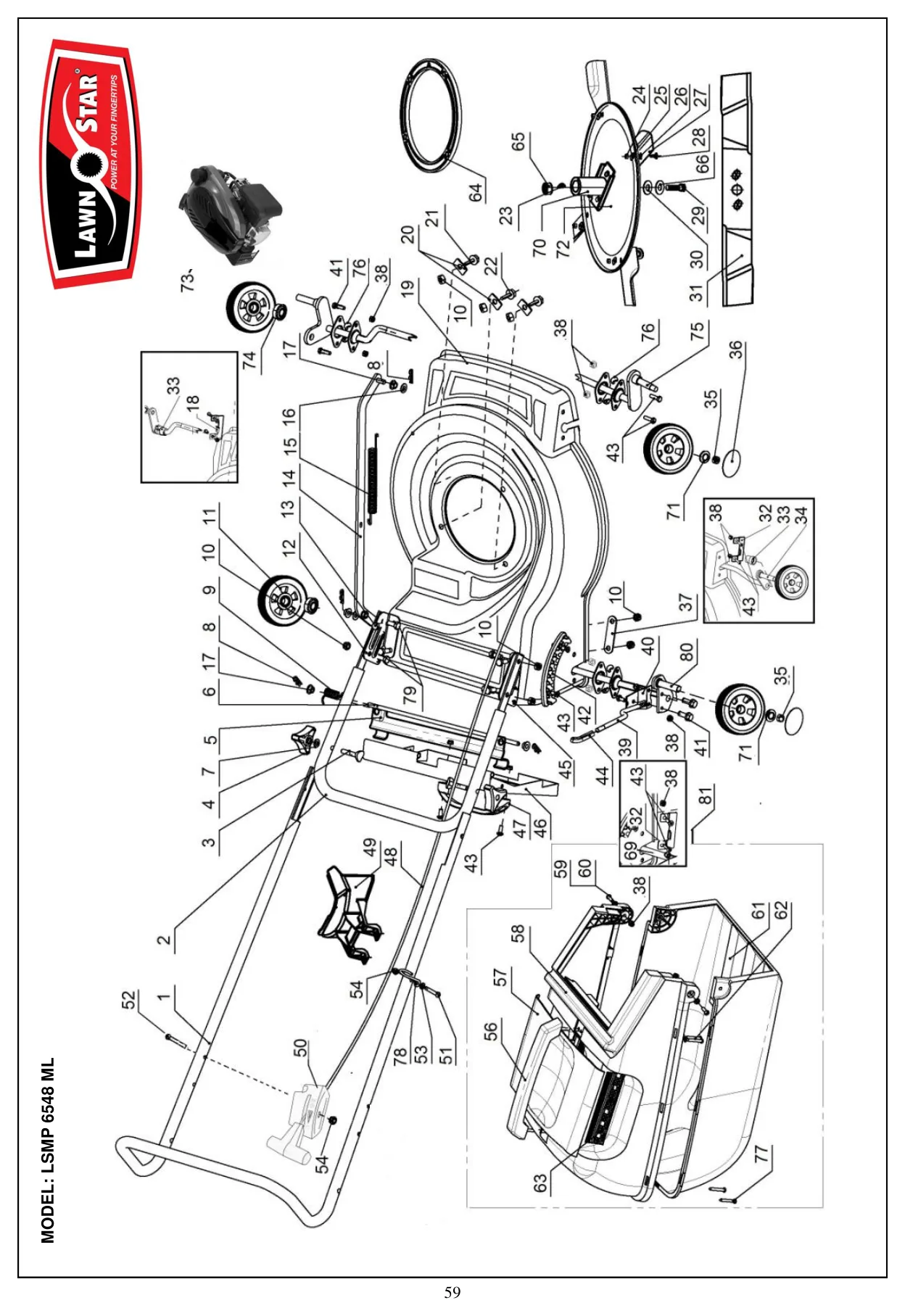 LSMP 6548 ML exploded parts diagram