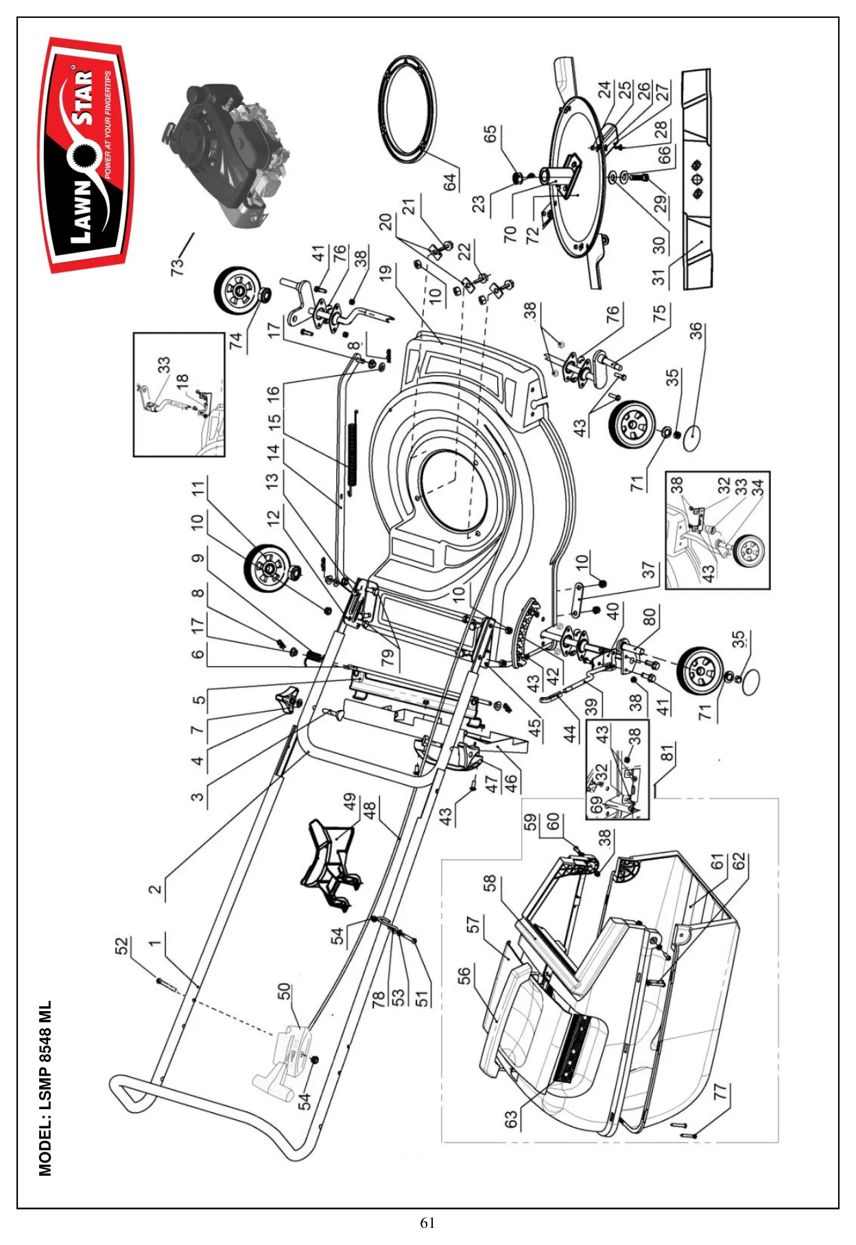 LSMP 8548 ML exploded parts diagram
