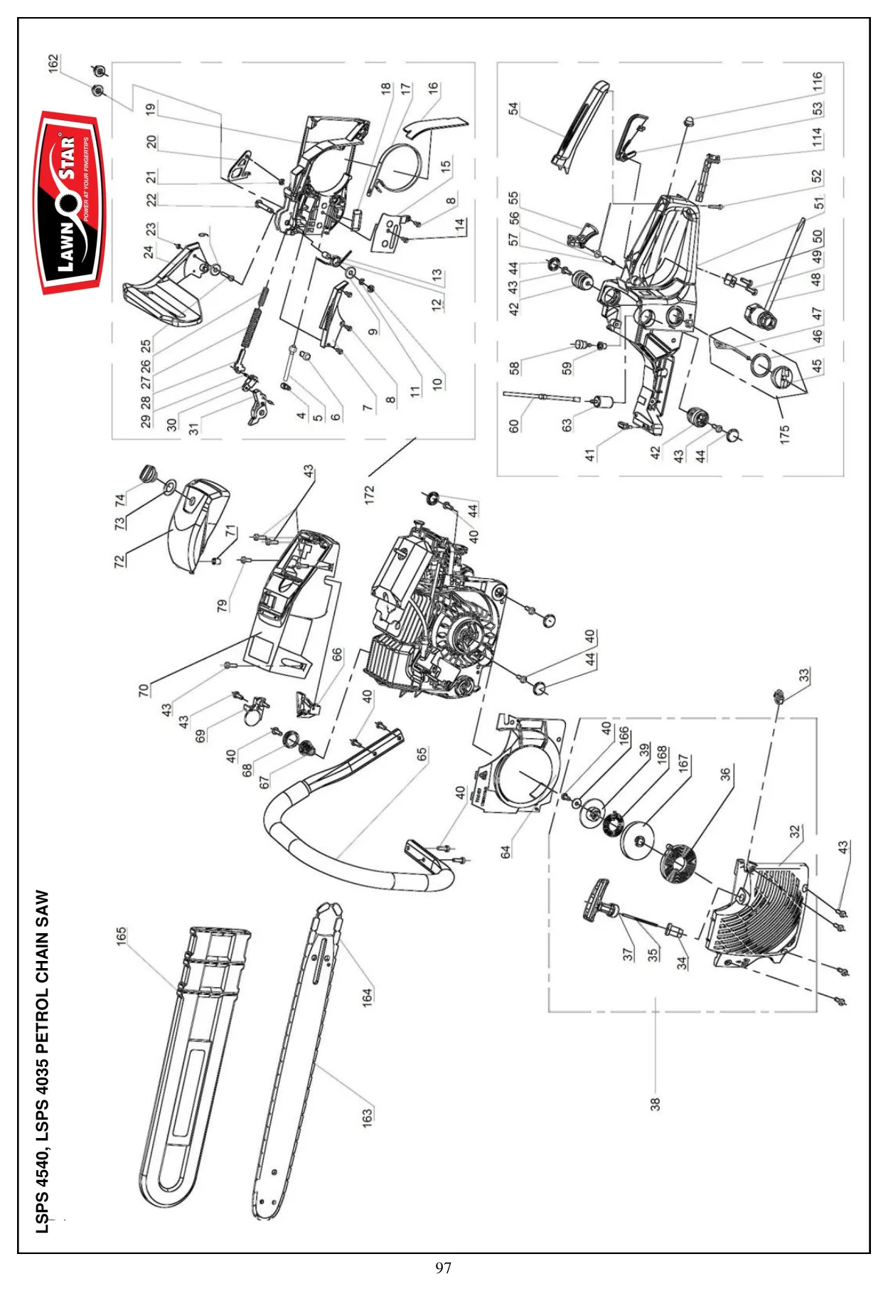 LSPS 4035 exploded parts diagram