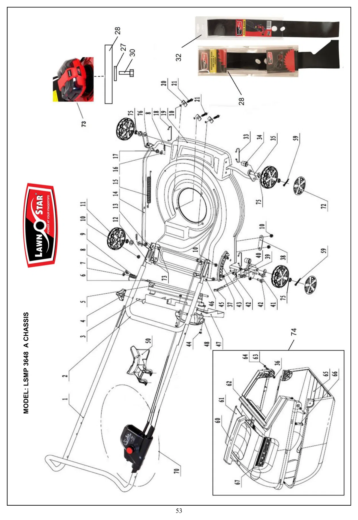 LSQ 3648 A LionMo exploded parts diagram