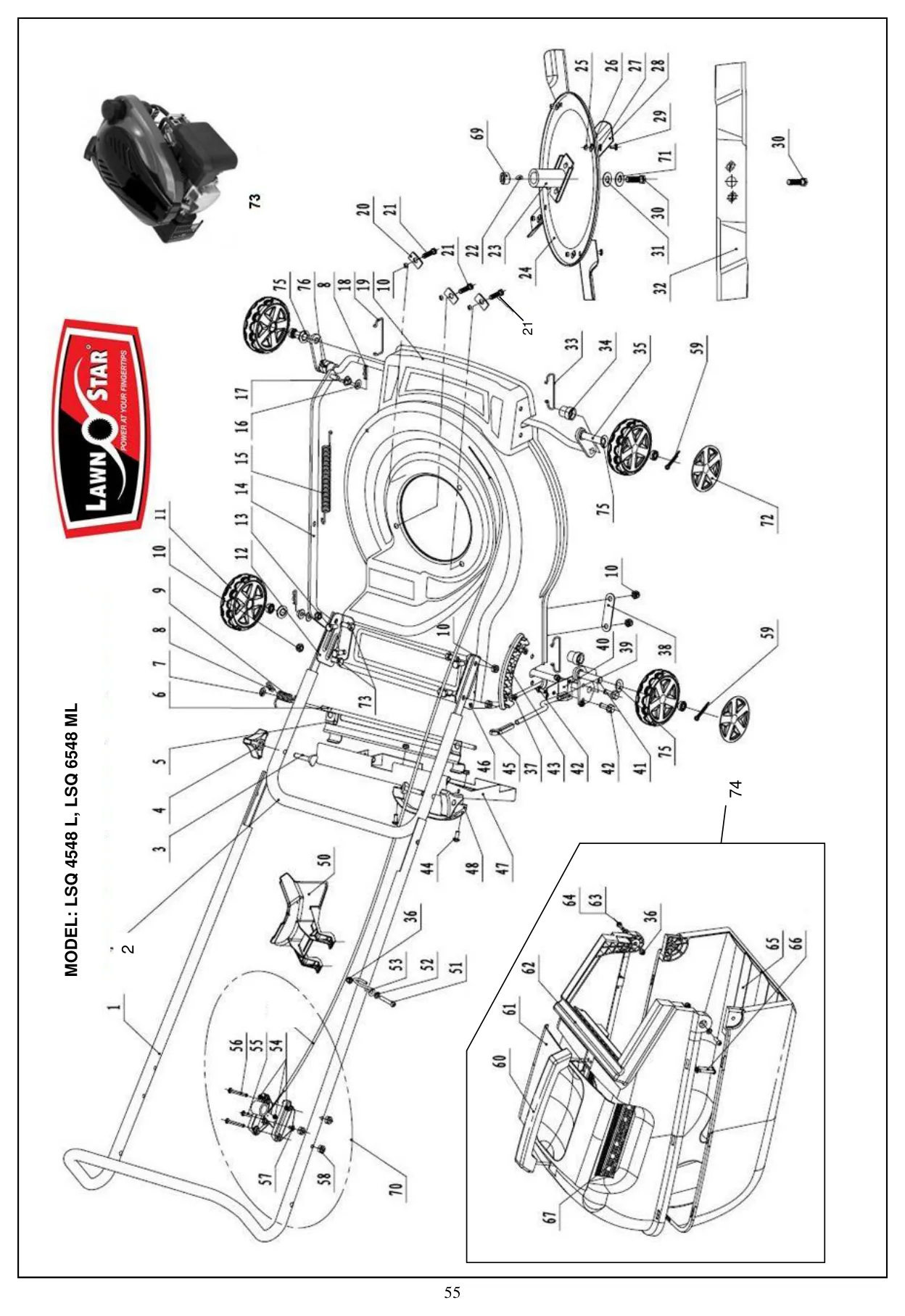 LSQ 6548 ML exploded parts diagram