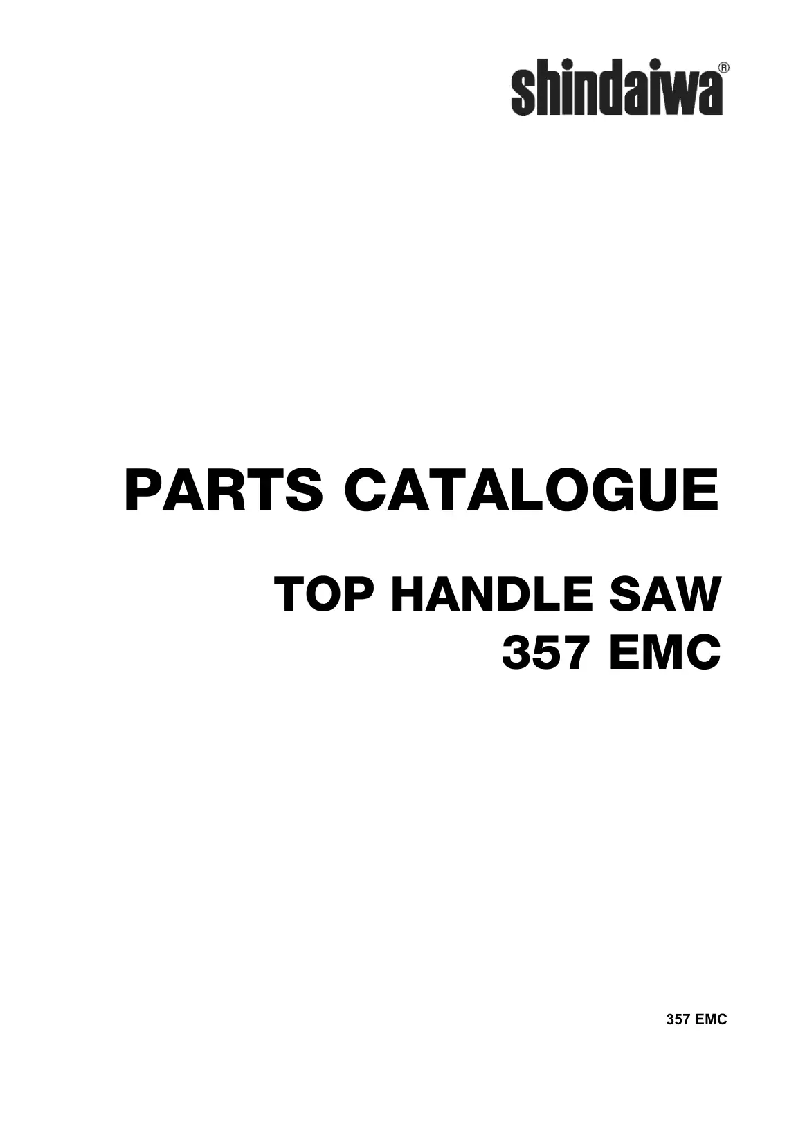 Shindaiwa 357 EMC 357 EMC Chainsaw IPL