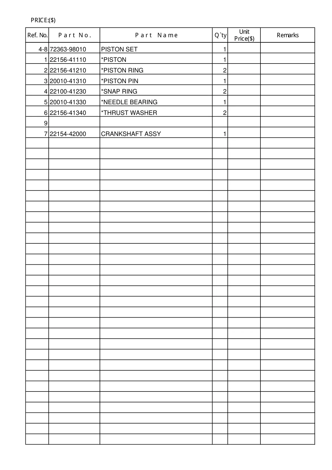 360 EMC IPL page 10 - CRANKSHAFT ASSY
