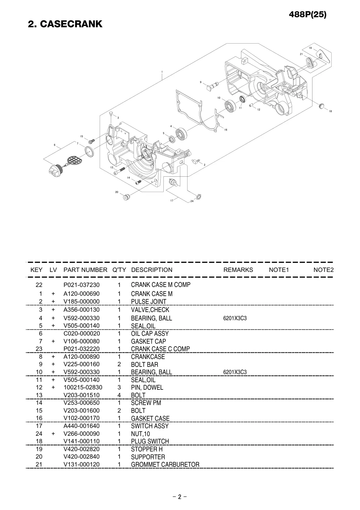 488P IPL page 3 - GROMMET CARBURETOR