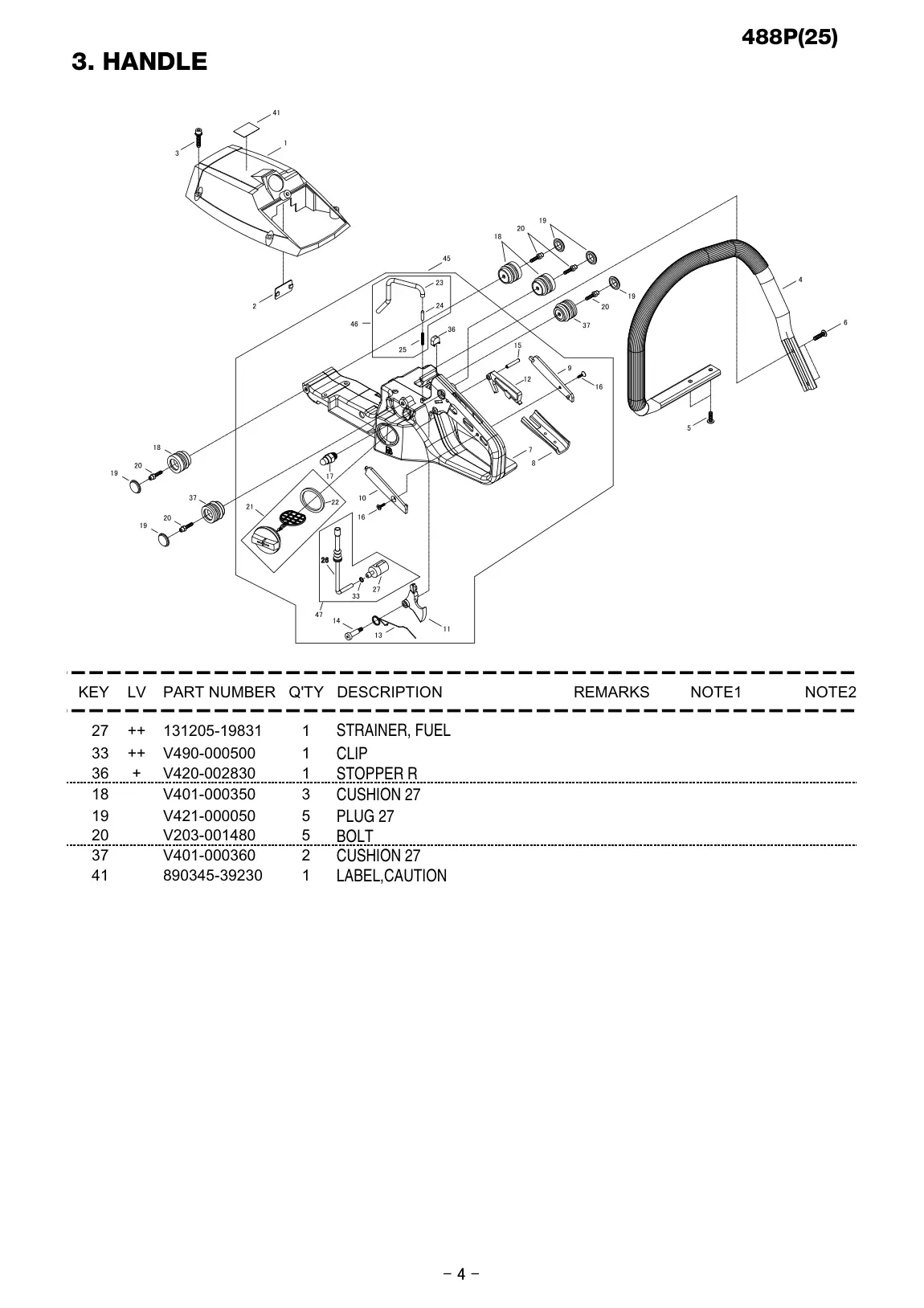 488P IPL page 5 - LABEL,CAUTION