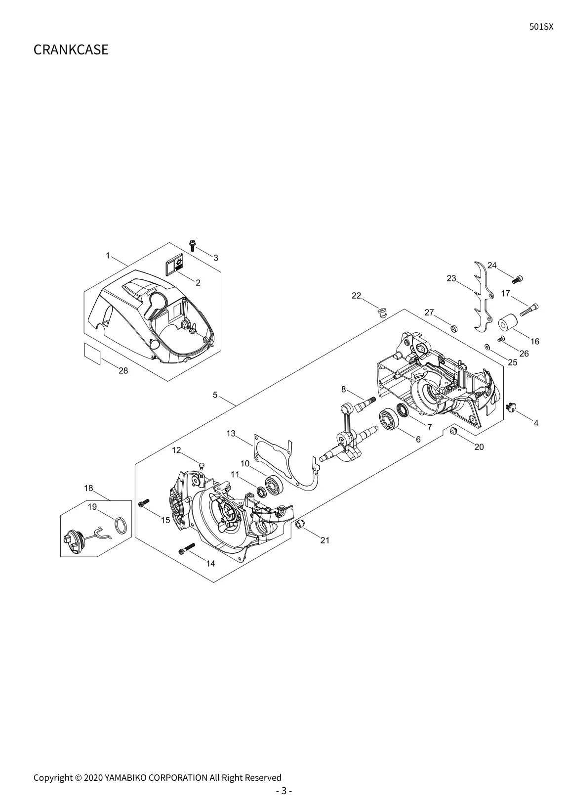 501SX IPL page 5 - CRANKCASE