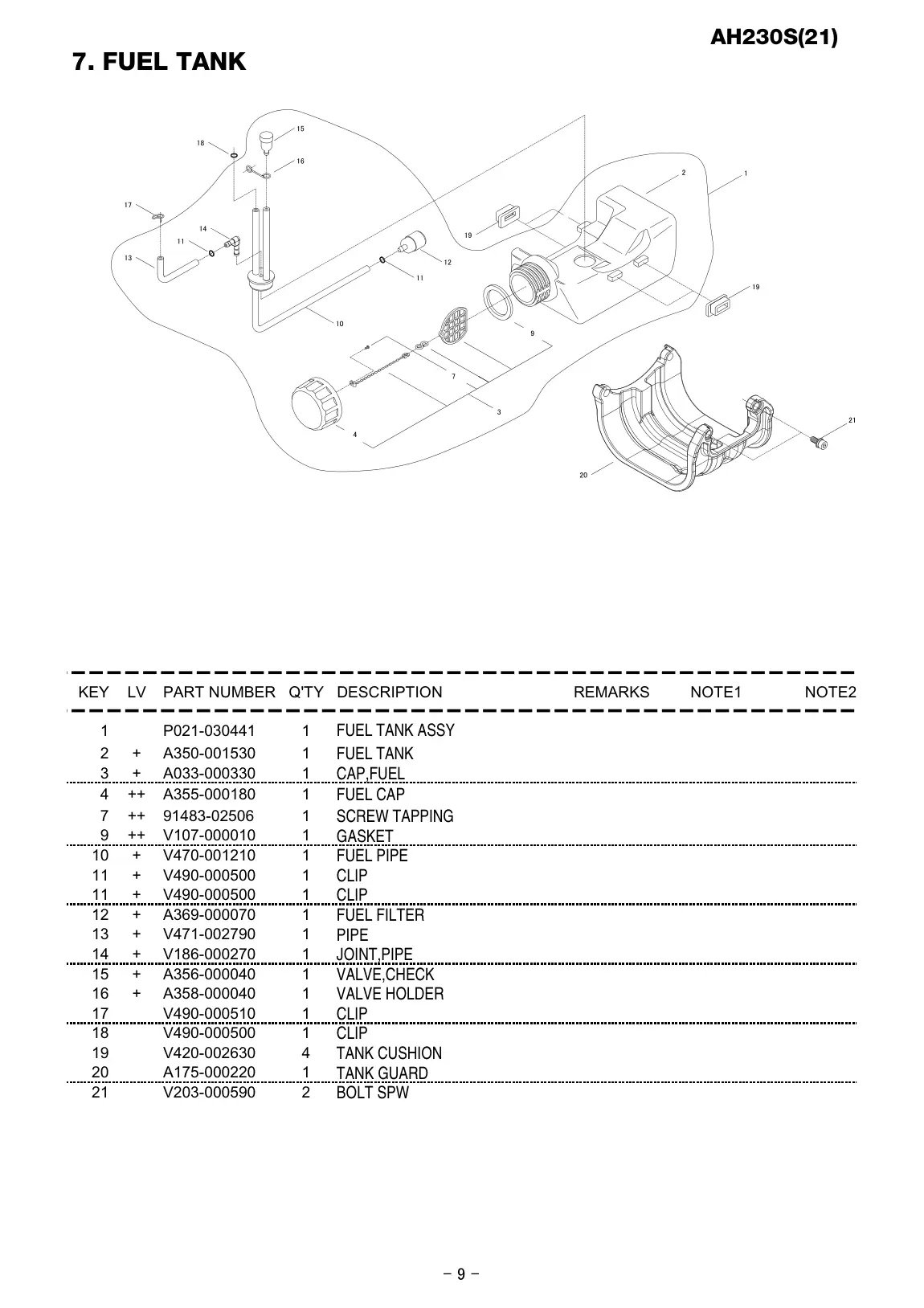 AH230S IPL page 10 - BOLT SPW