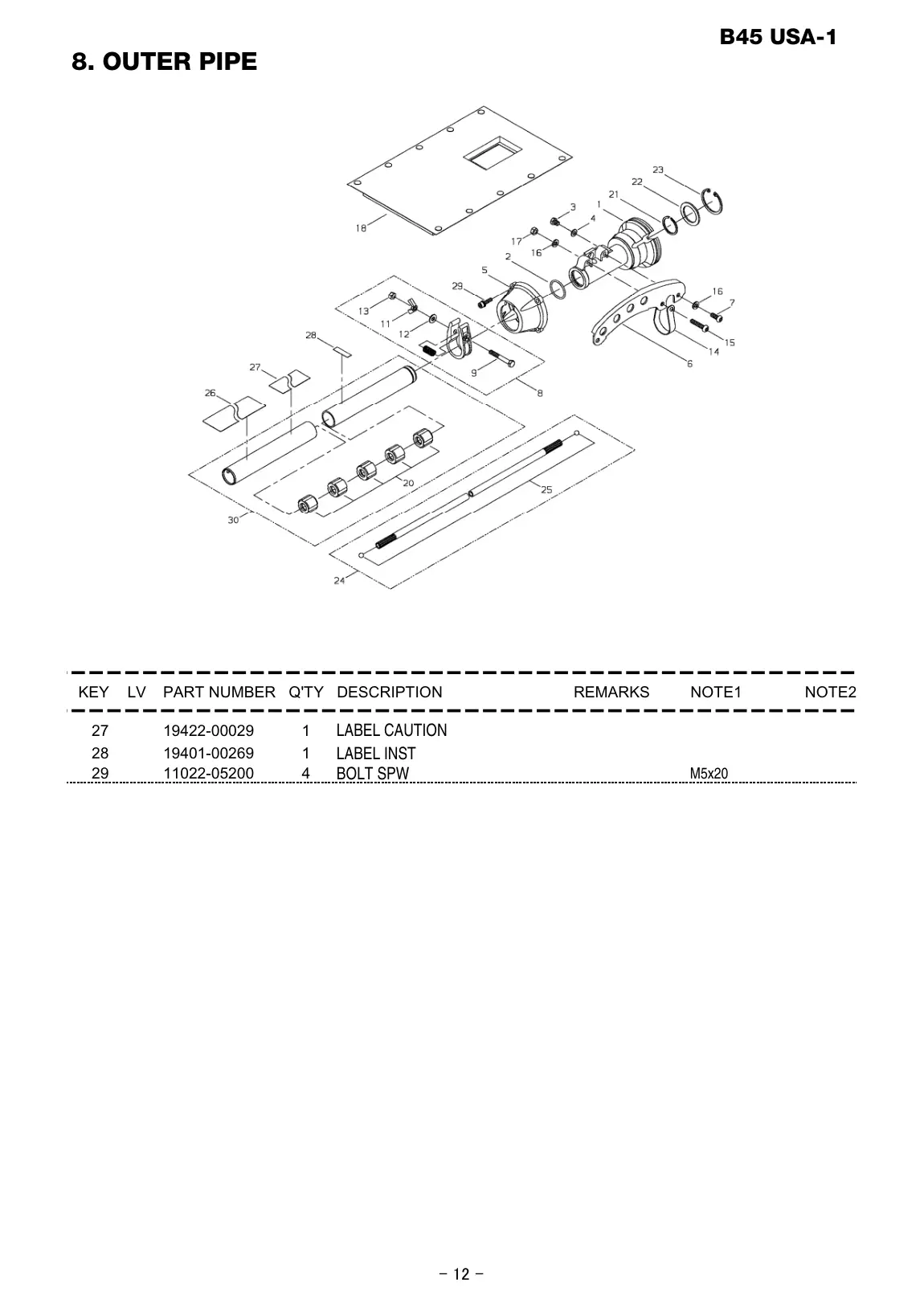B45 USA-1 B45 USA-1 IPL page 13 - BOLT SPW