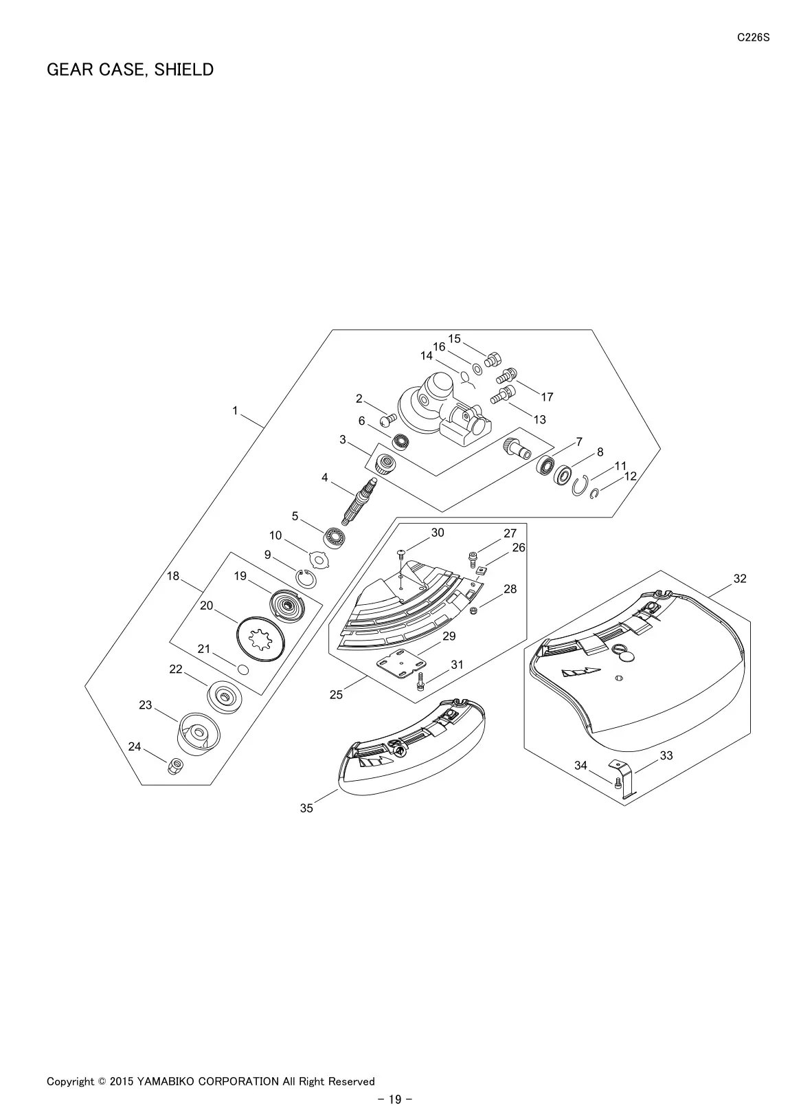 C226S IPL page 21 - GEAR CASE, SHIELD
