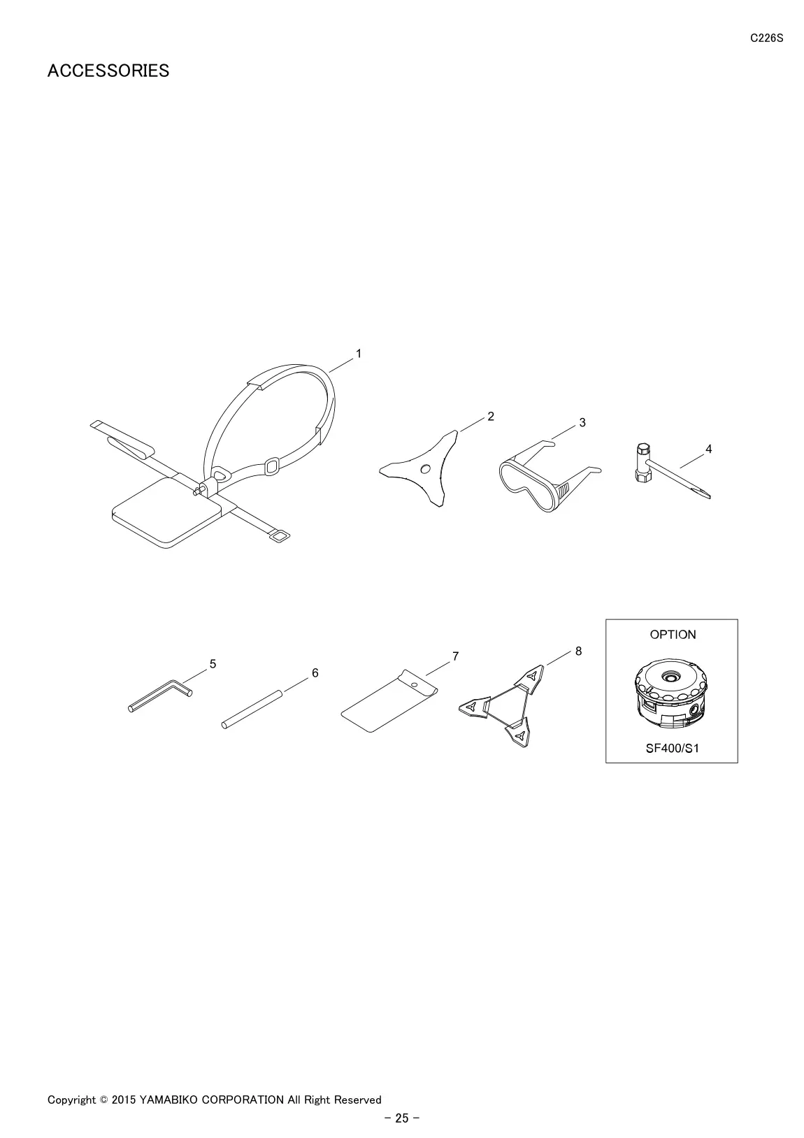 C226S IPL page 27 - ACCESSORIES