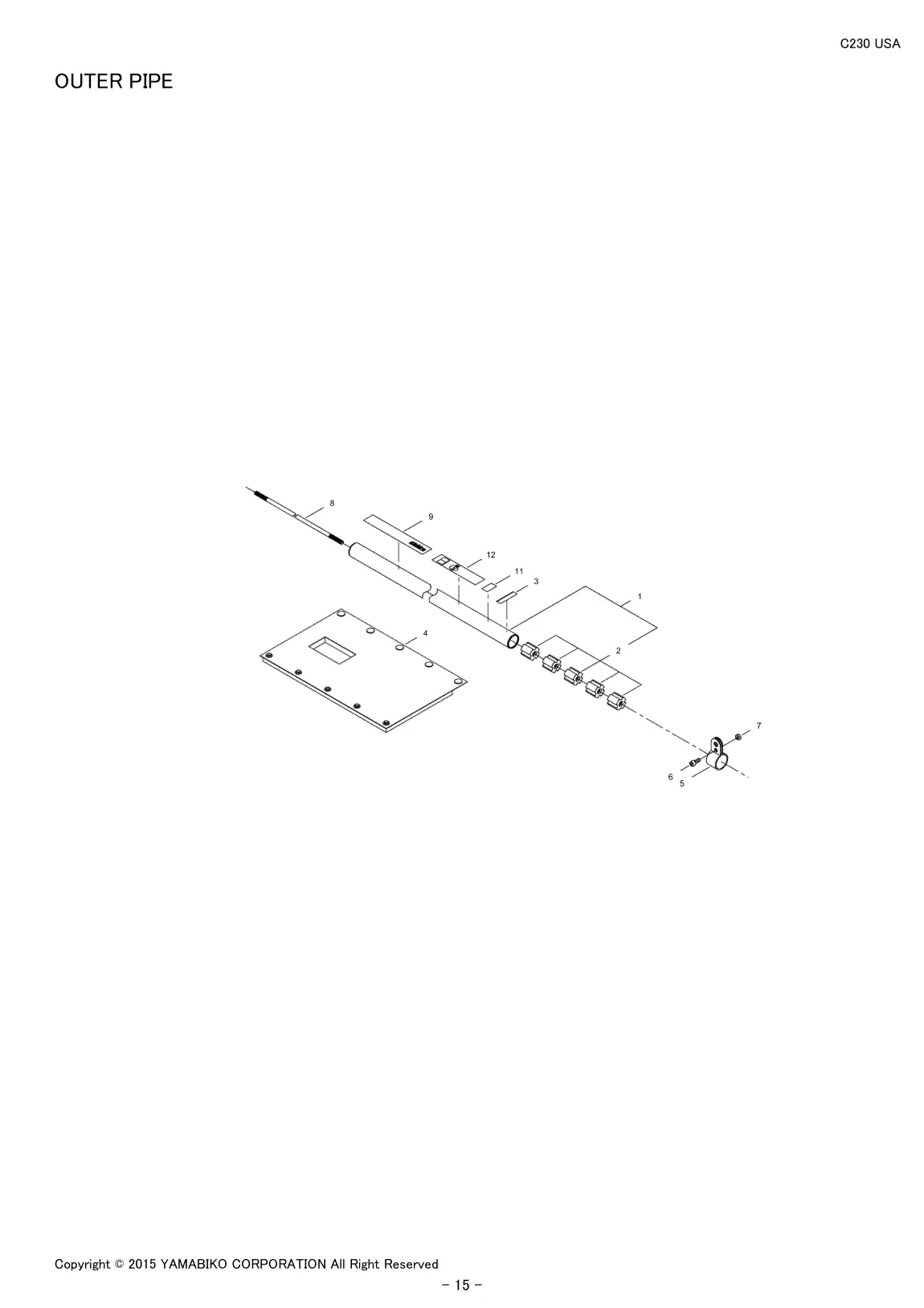 C230 USA IPL page 17 - OUTER PIPE