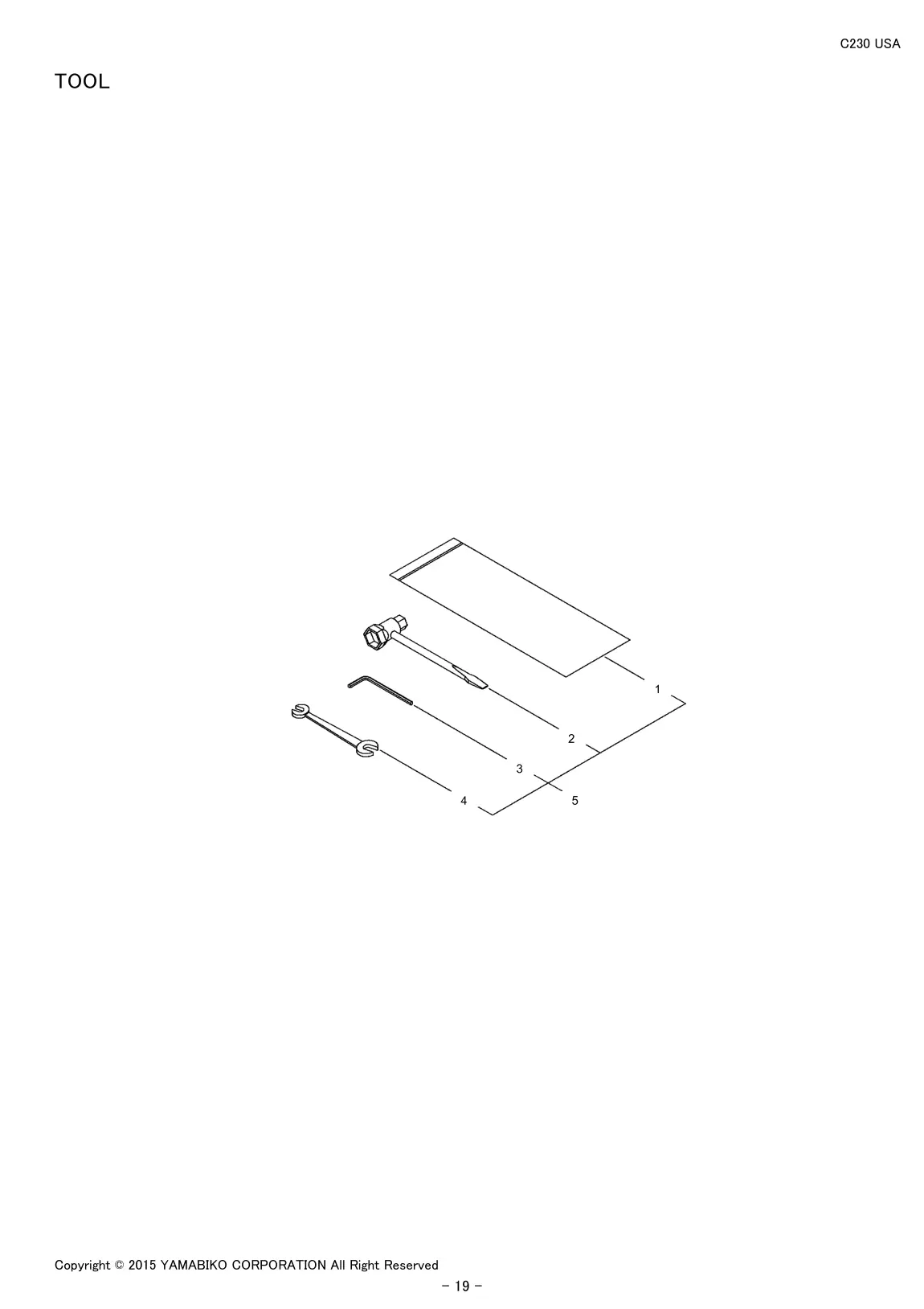 C230 USA IPL page 21 - TOOL