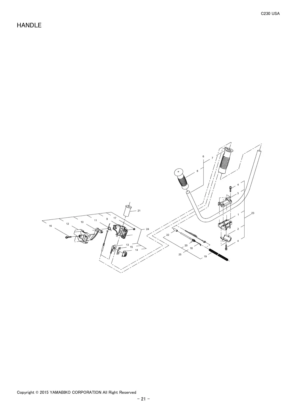 C230 USA IPL page 23 - HANDLE