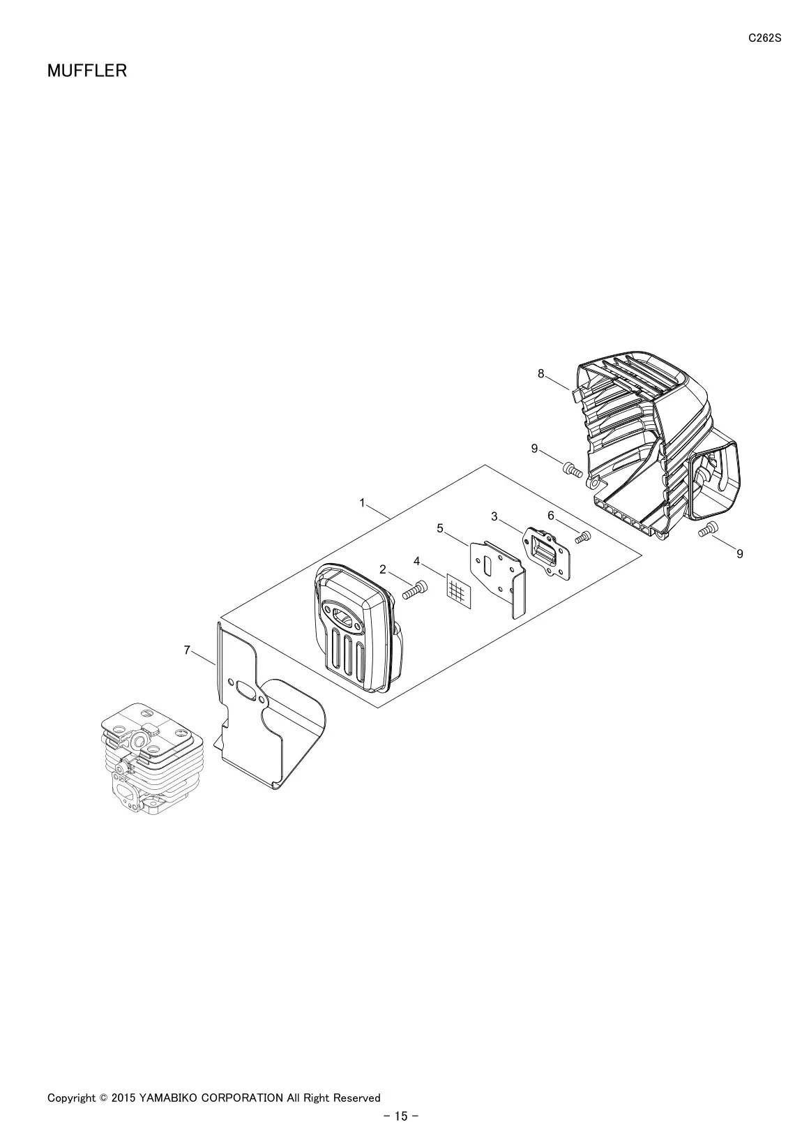 C262S IPL page 17 - MUFFLER