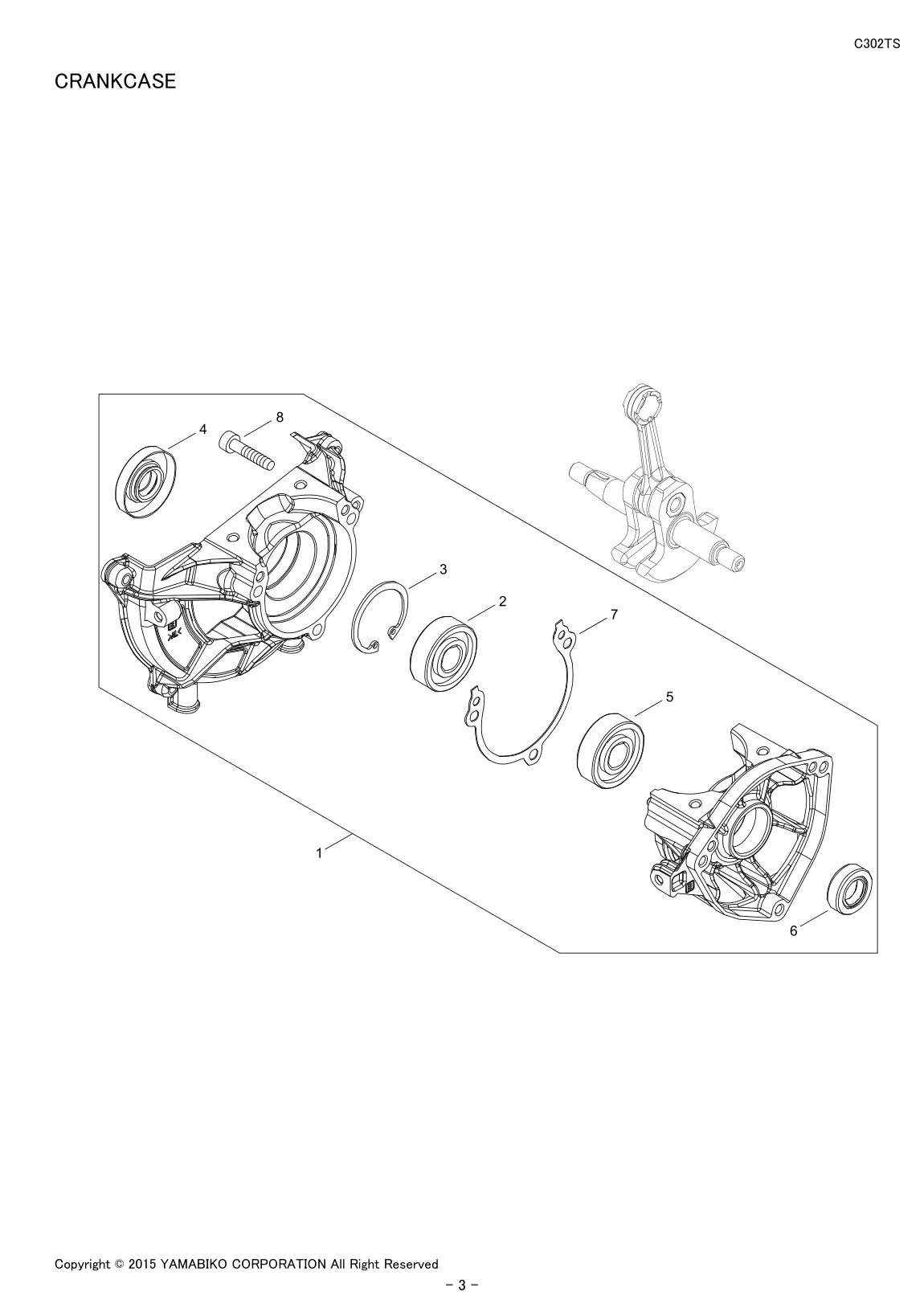 C302TS IPL page 5 - CRANKCASE
