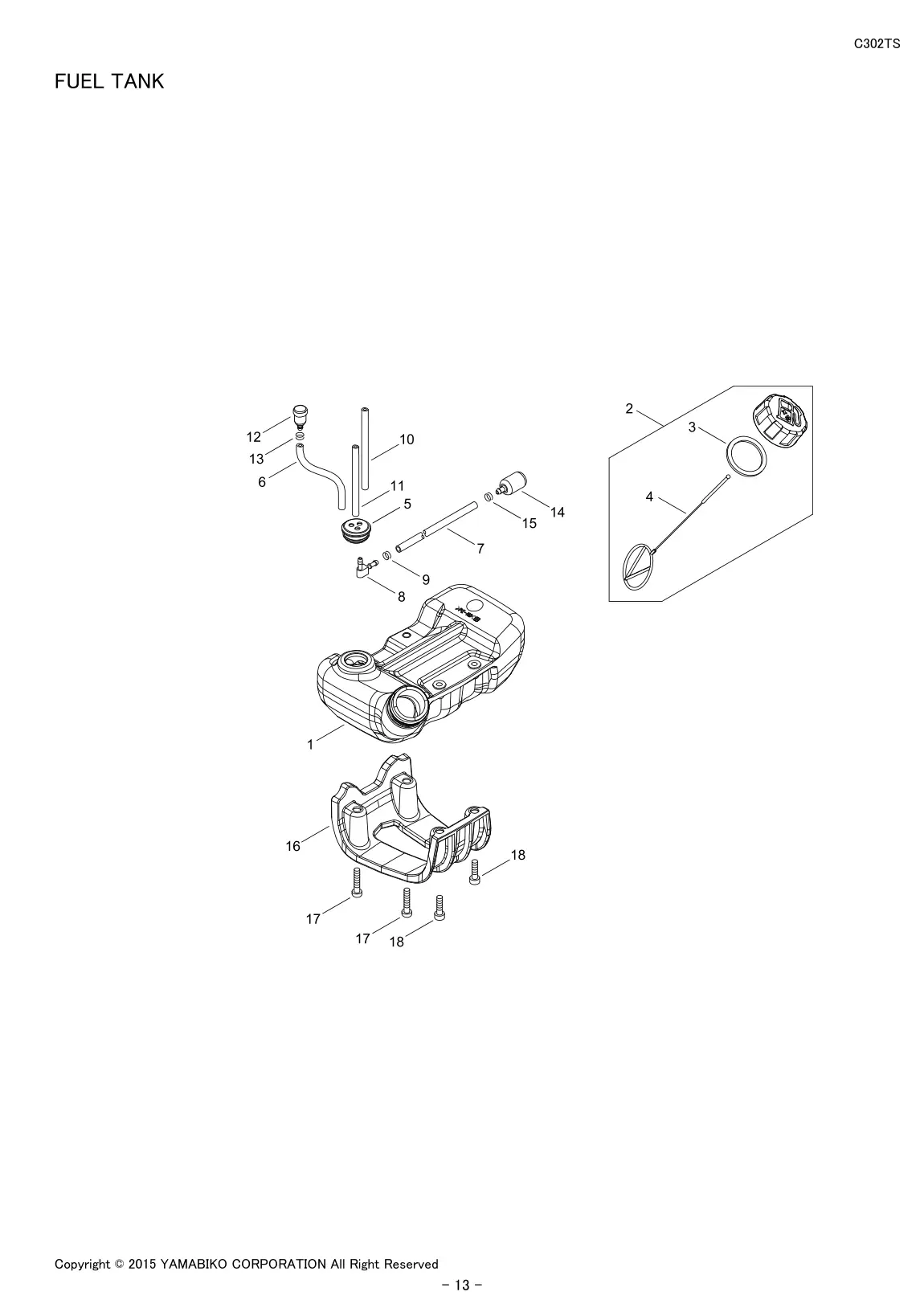 C302TS IPL page 15 - FUEL TANK