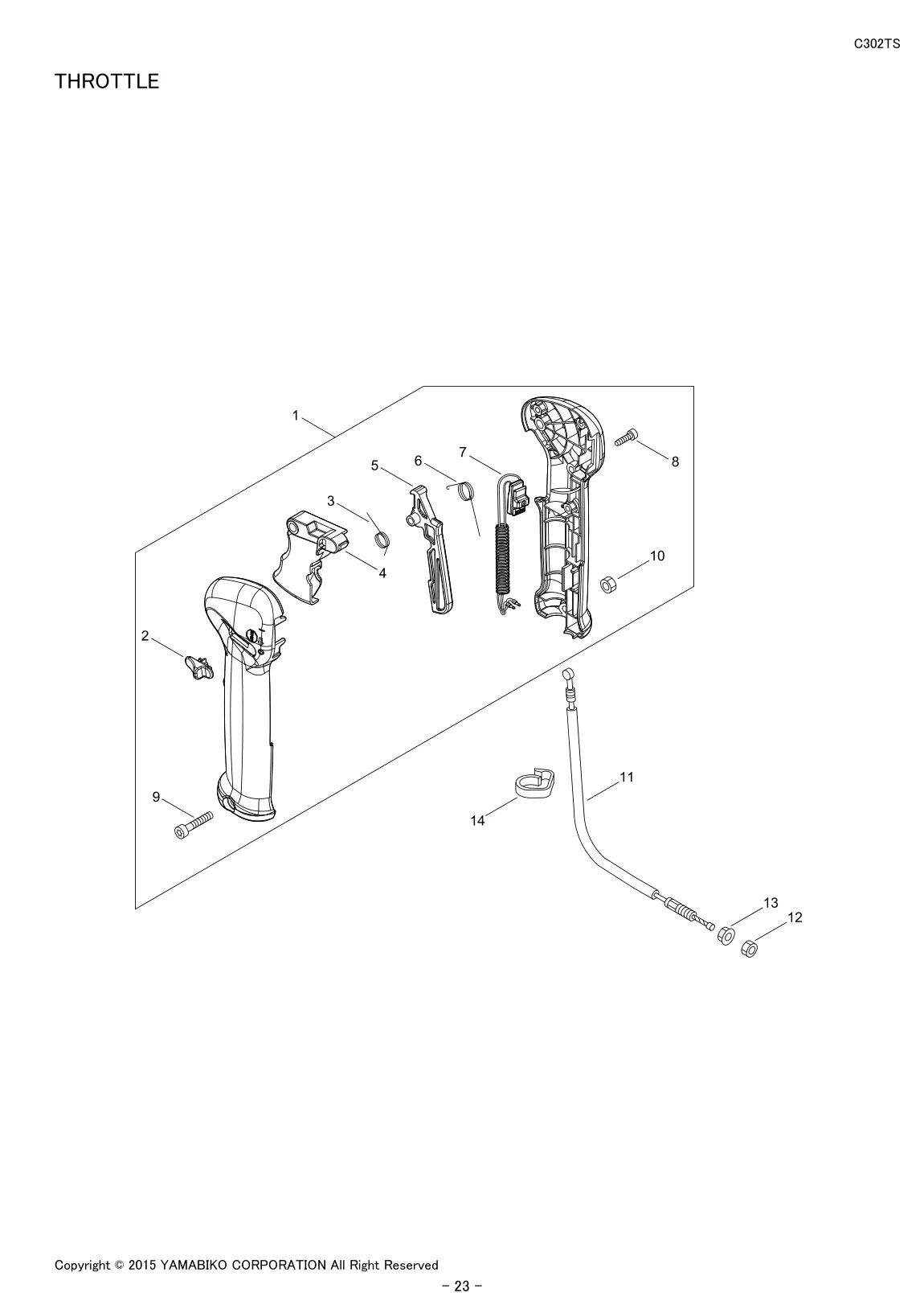 C302TS IPL page 25 - THROTTLE
