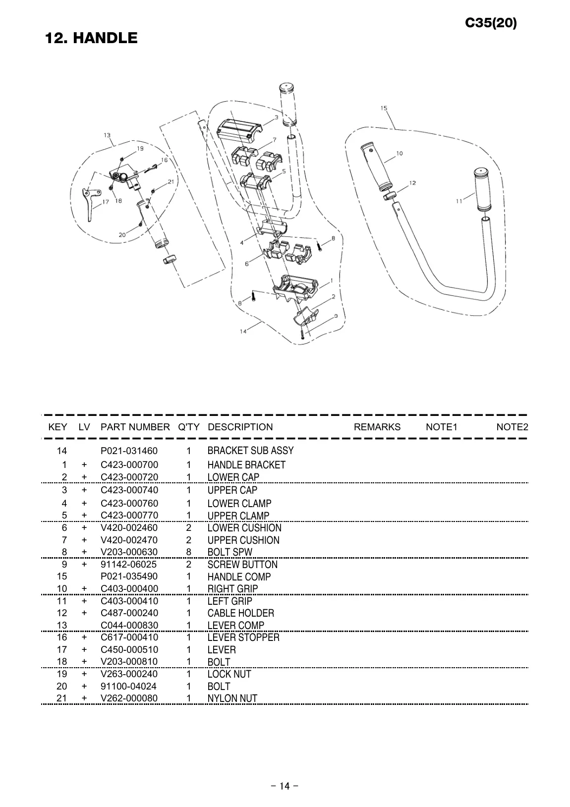 C35 IPL page 15 - NYLON NUT