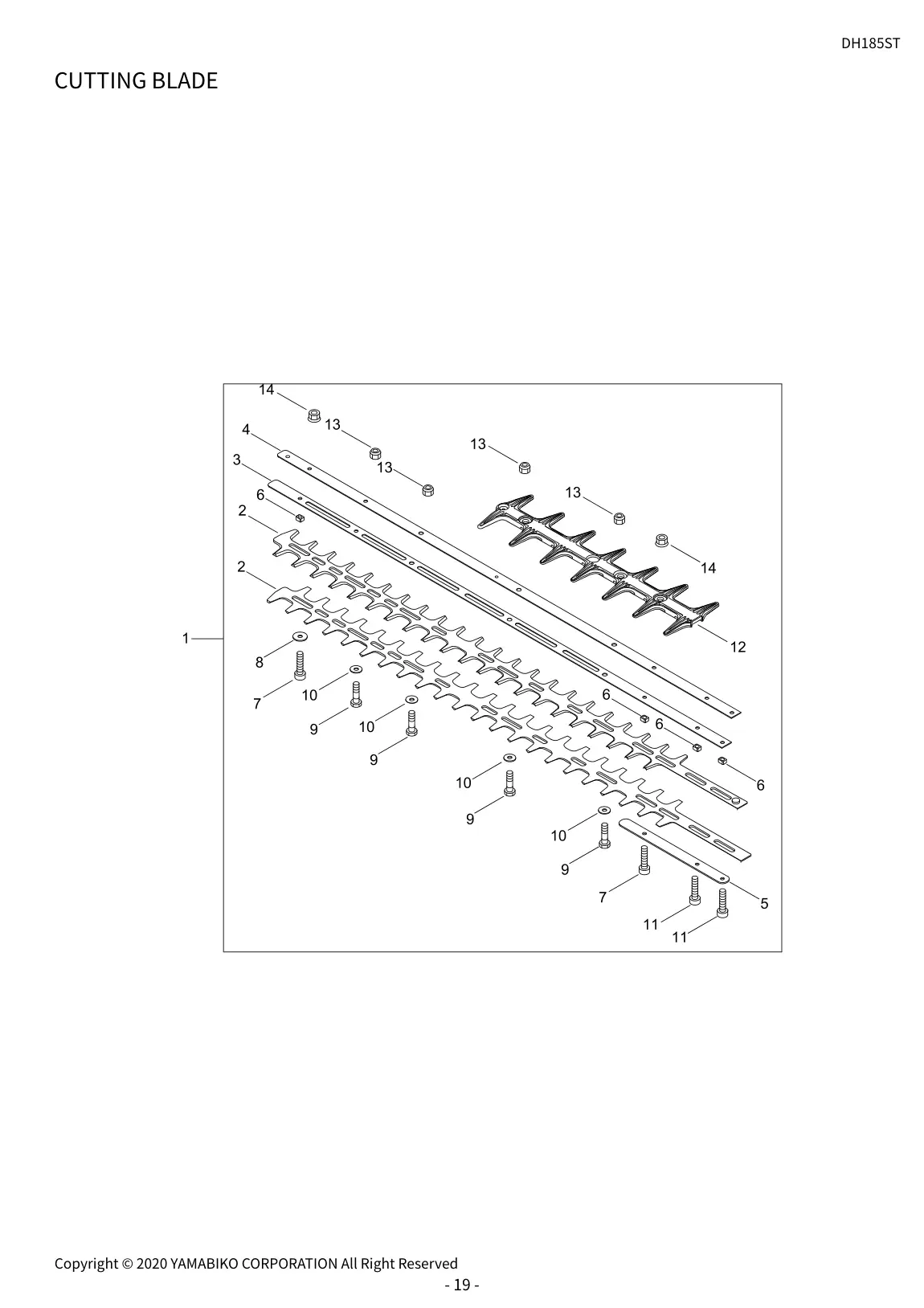 DH185ST IPL page 22 - CUTTING BLADE