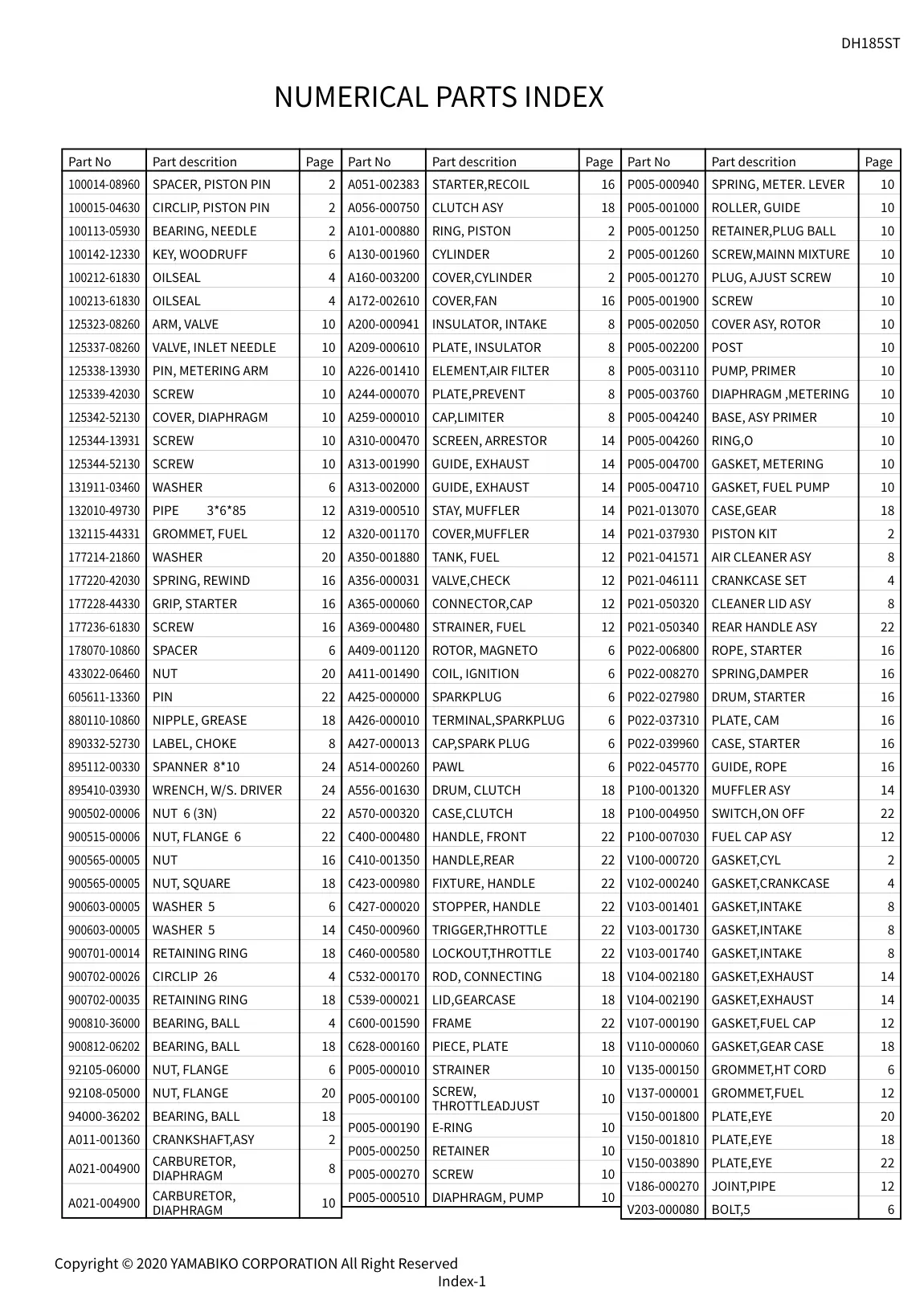DH185ST IPL page 28 - BOLT,5