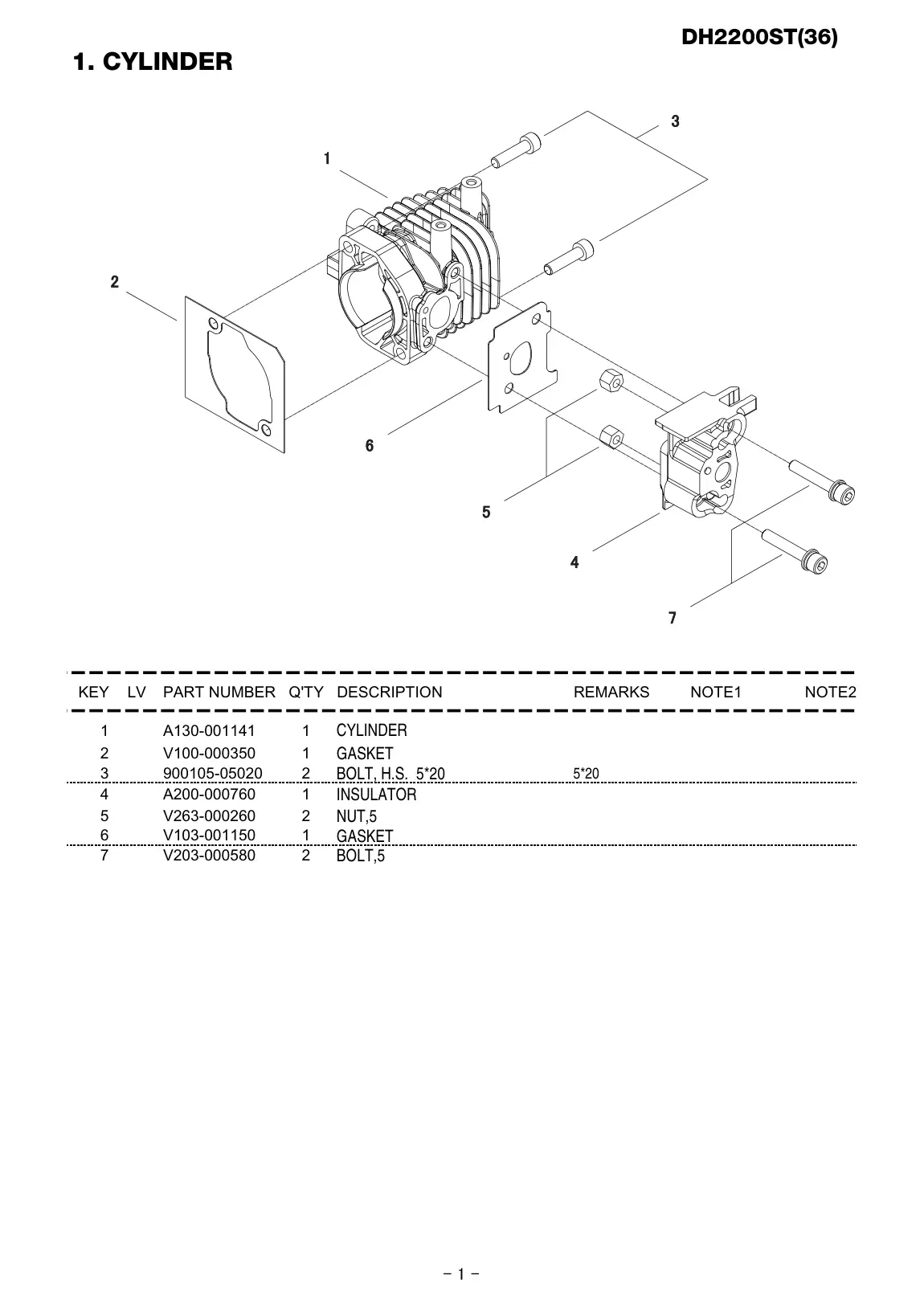 DH2200ST IPL page 2 - BOLT,5