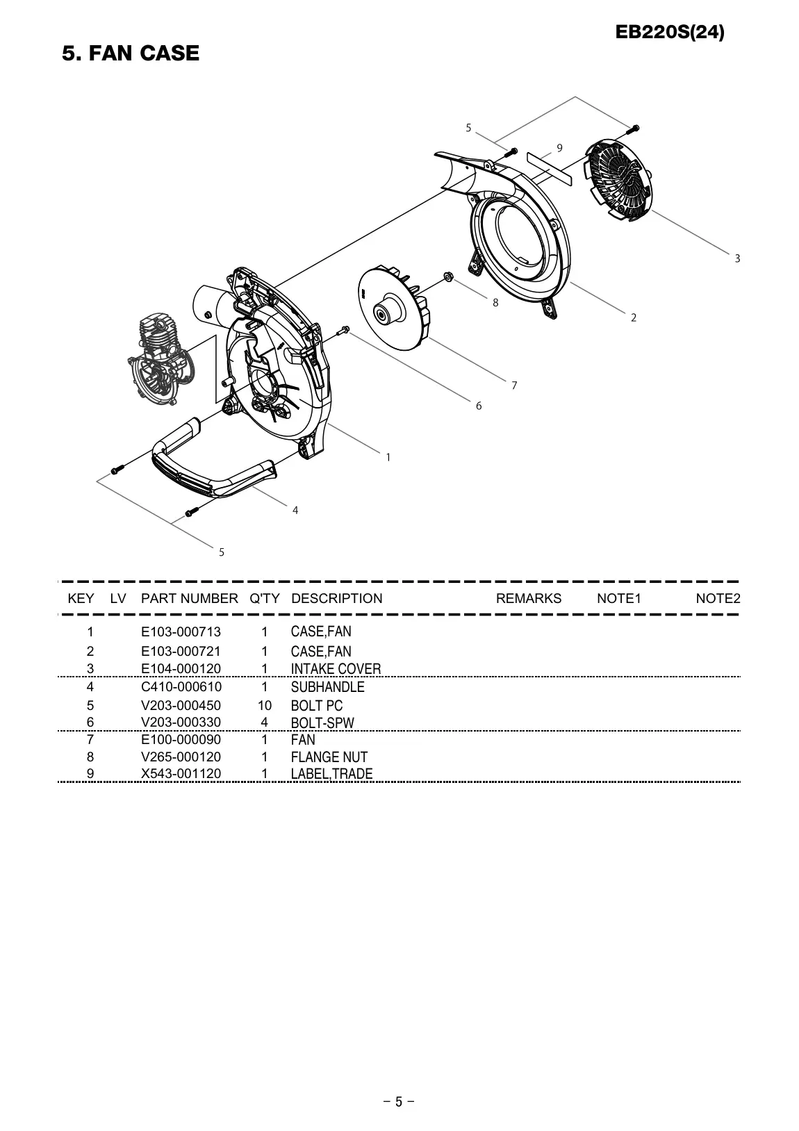 EB220S IPL page 6 - LABEL,TRADE