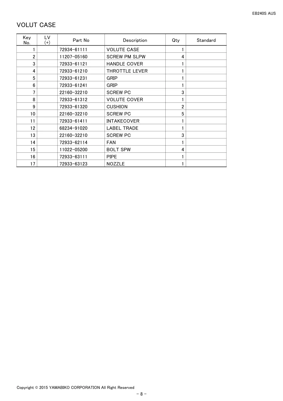 EB240S AUS IPL page 10 - VOLUT CASE