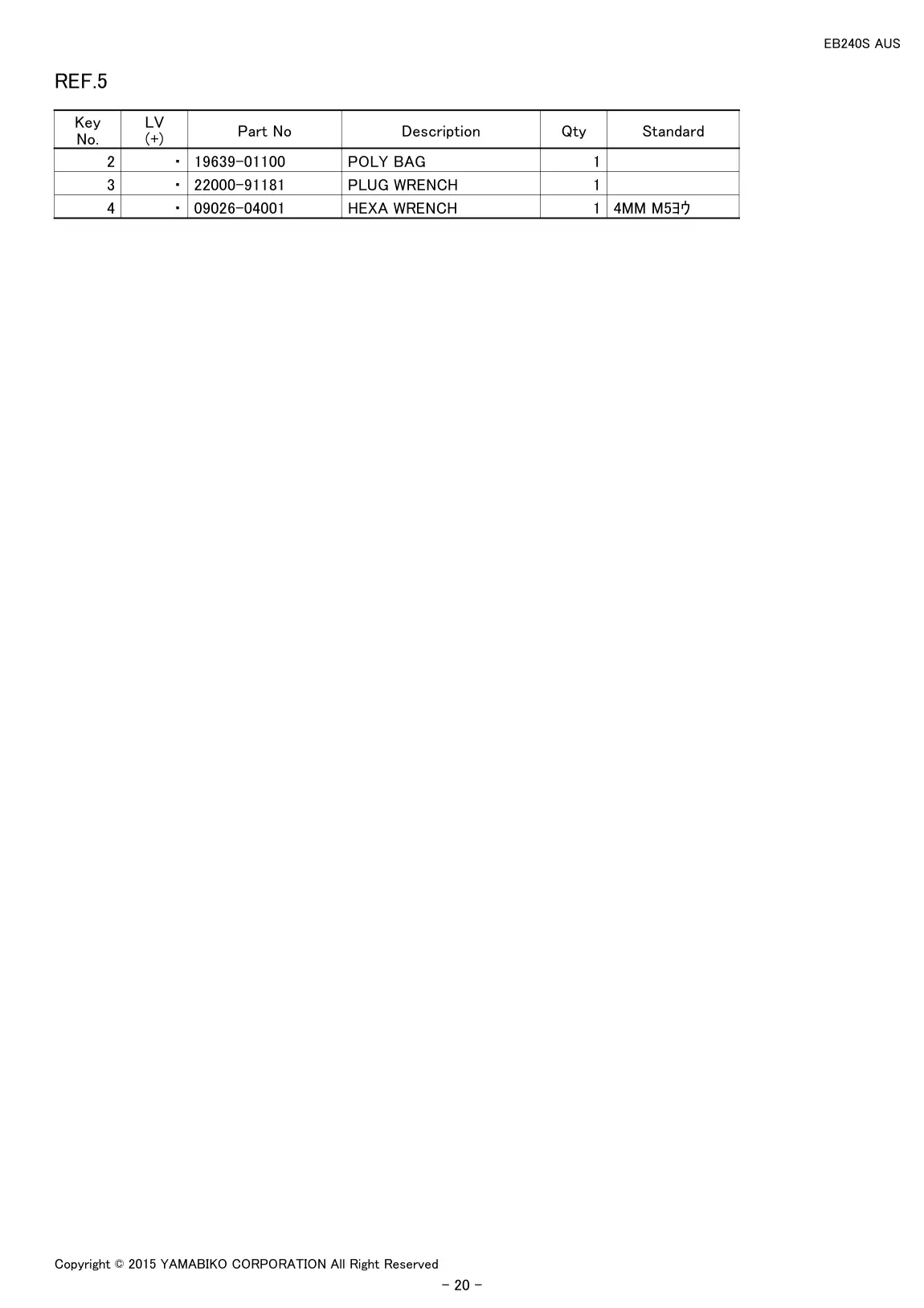 EB240S AUS IPL page 22 - REF.5