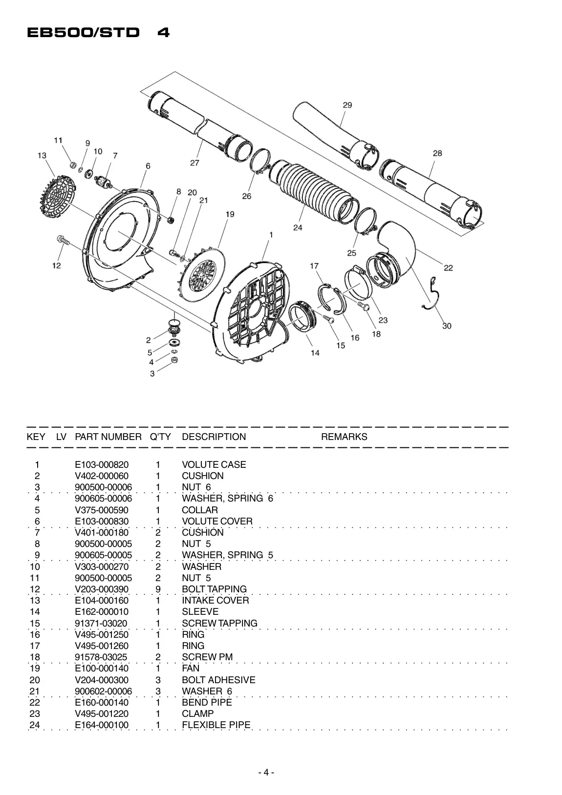 EB500 STD IPL page 5 - FLEXIBLE PIPE