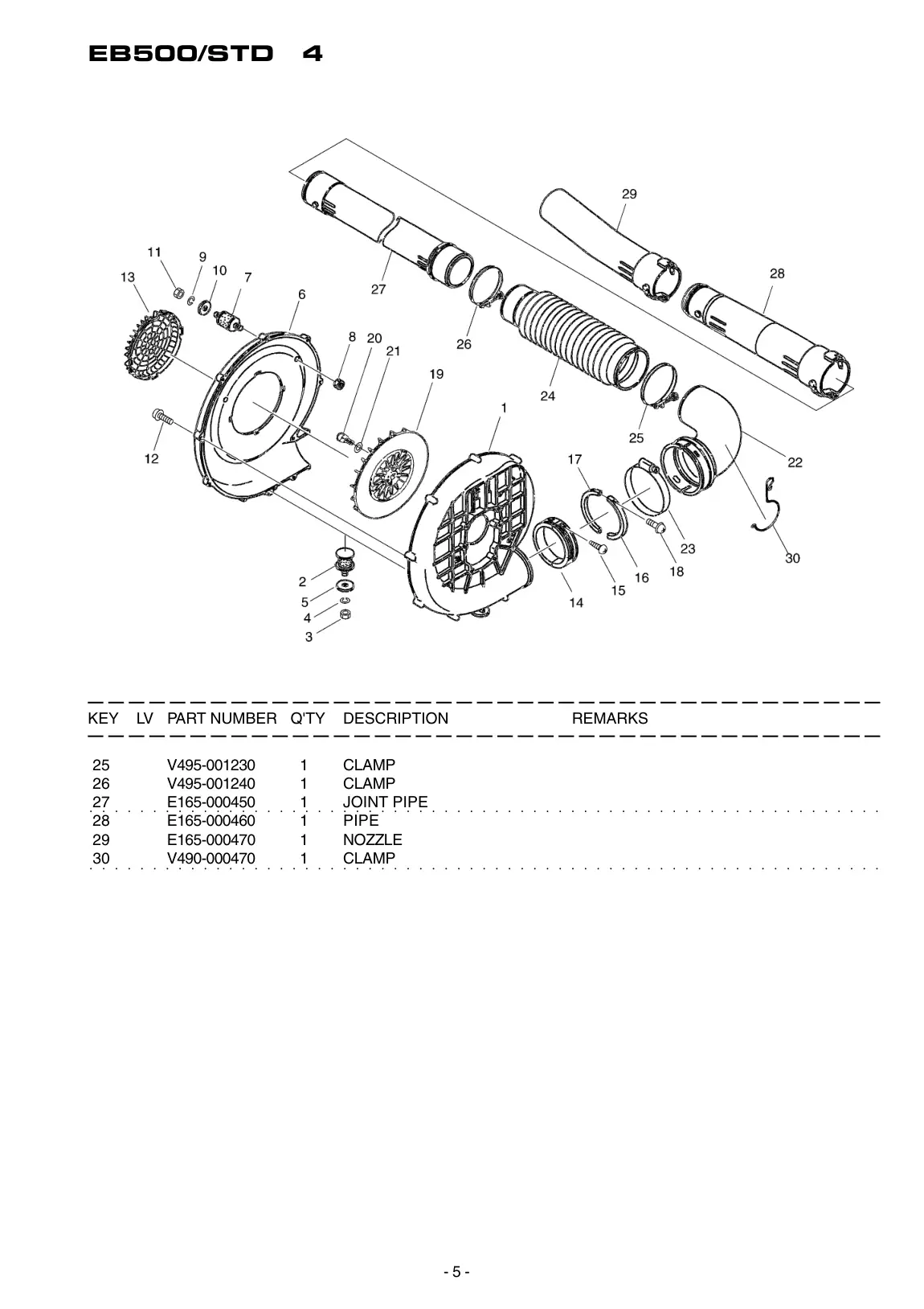 EB500 STD IPL page 6 - CLAMP