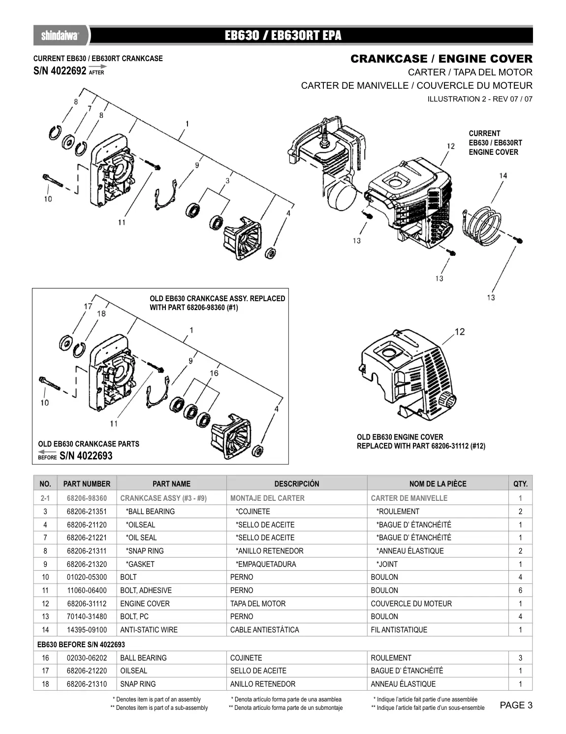 EB630 BLOWER IPL page 3 - ANNEAU ÉLASTIQUE
