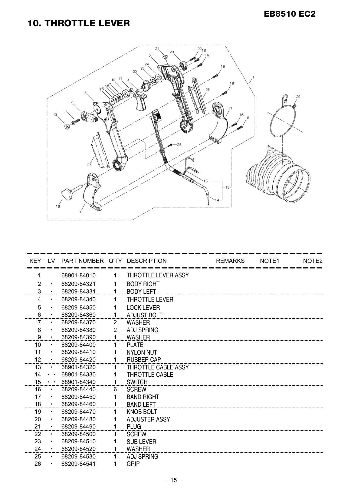 EB8510 EC2 EB8510 EC2 IPL page 16 - GRIP