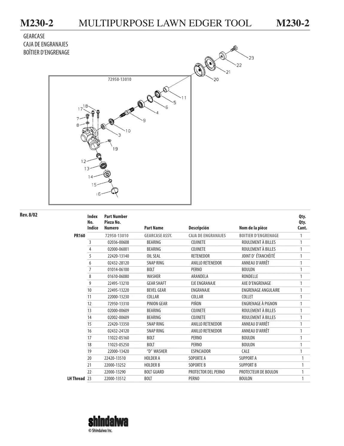 Edger Attachment IPL page 3 - GEARCASE