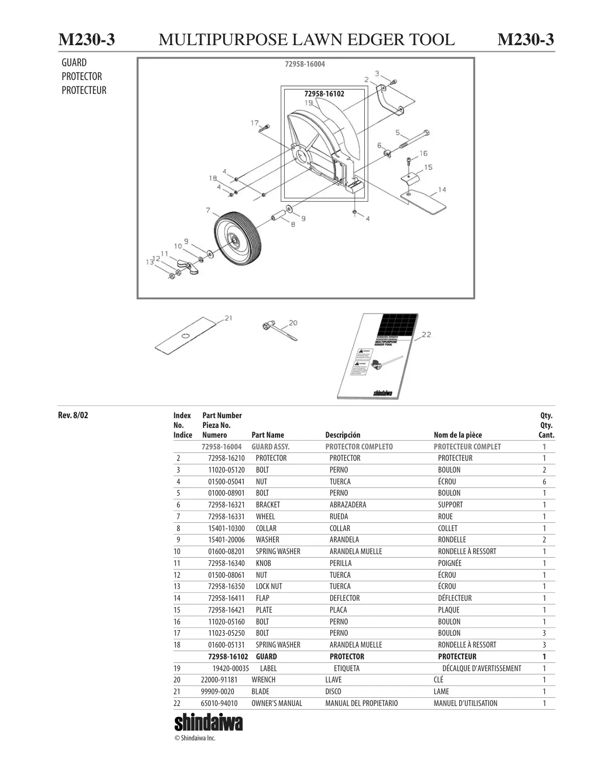 Edger Attachment IPL page 4 - MULTIPURPOSE LAWN EDGER TOOL