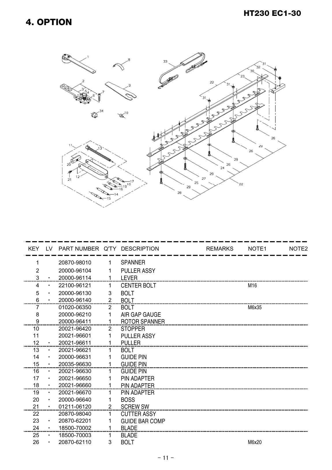HT230 EC1-30 HT230 EC1-30 IPL page 12 - BOLT