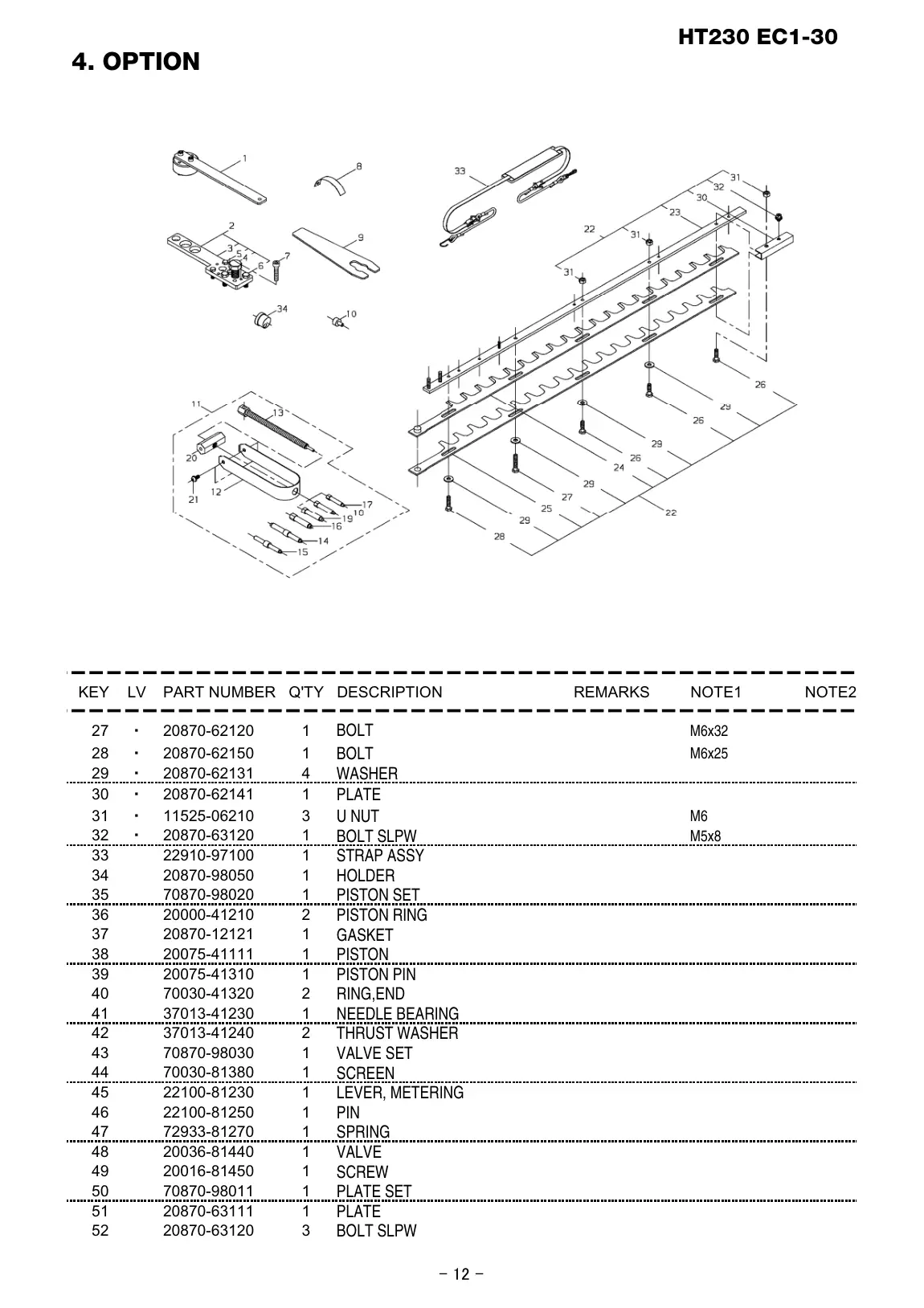 HT230 EC1-30 HT230 EC1-30 IPL page 13 - BOLT SLPW