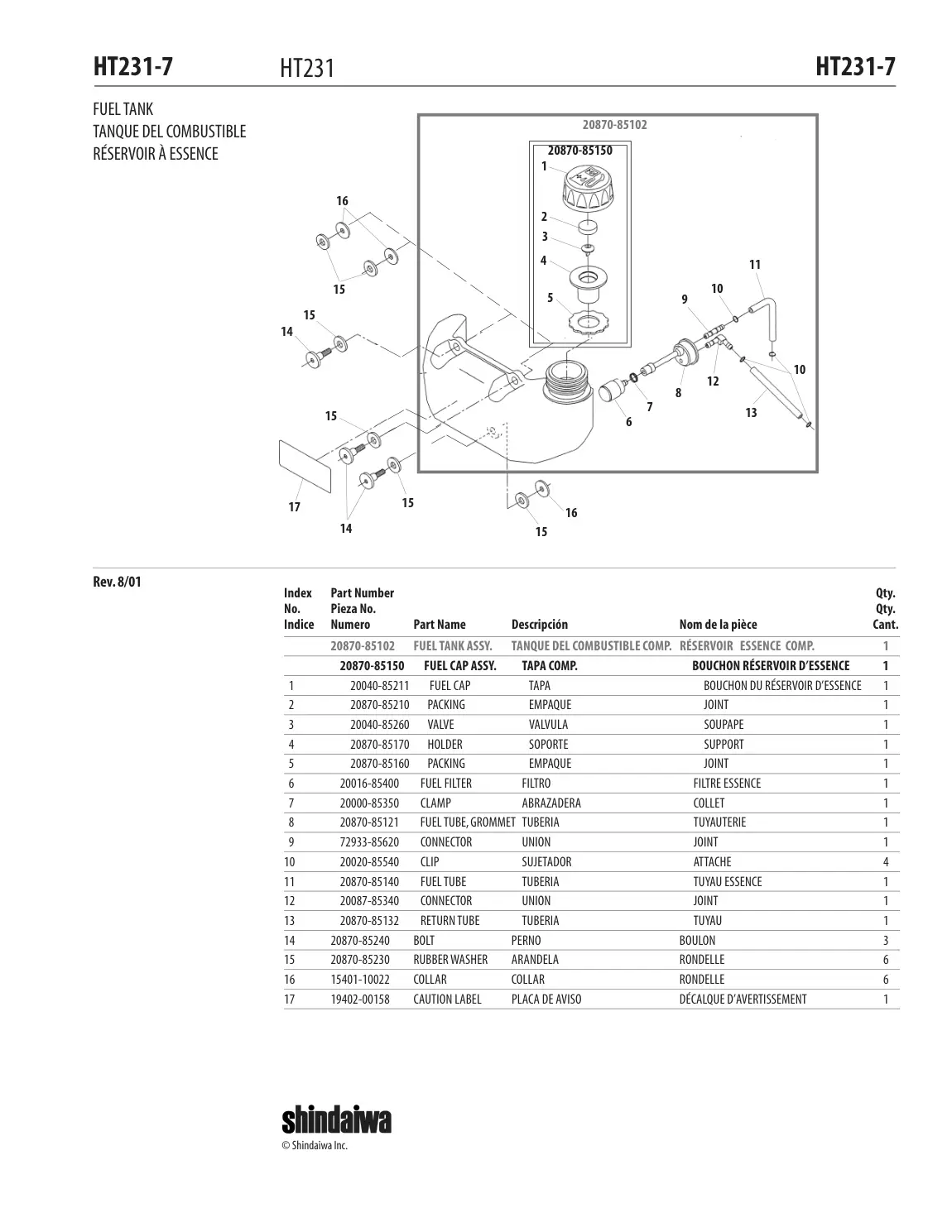 HT231 IPL page 8 - PLACA DE AVISO