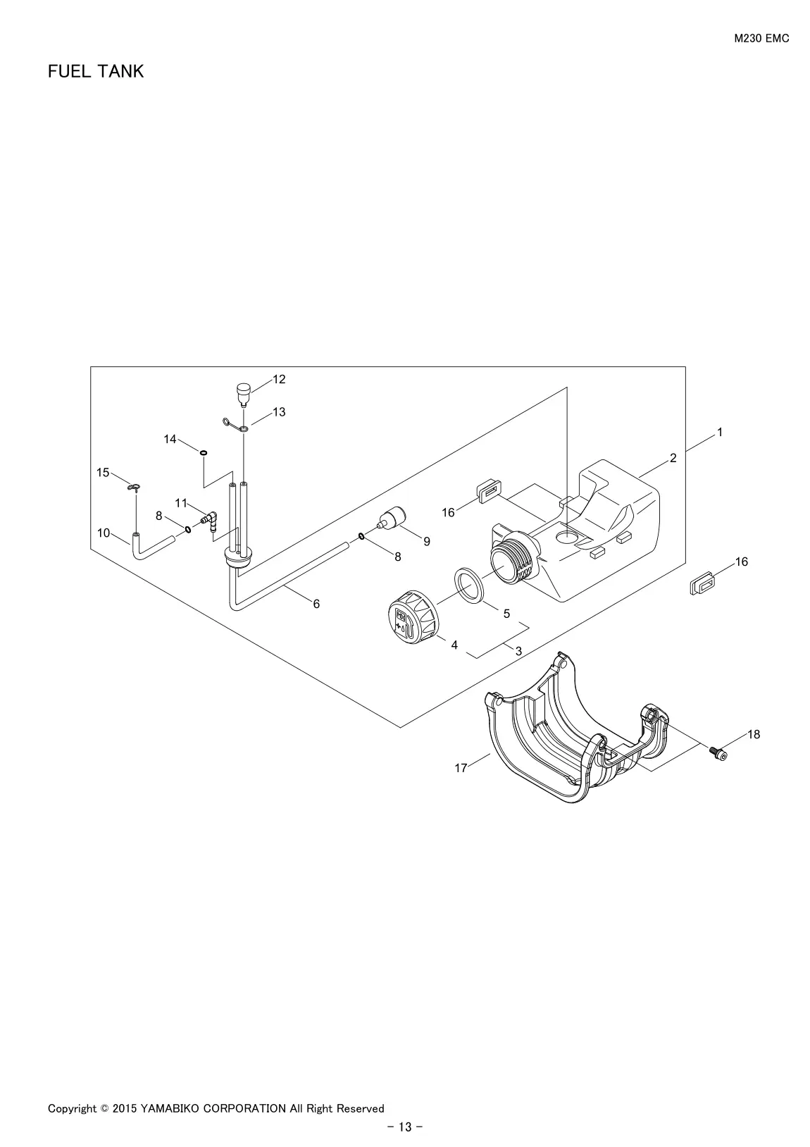 M230 EMC IPL page 15 - FUEL TANK