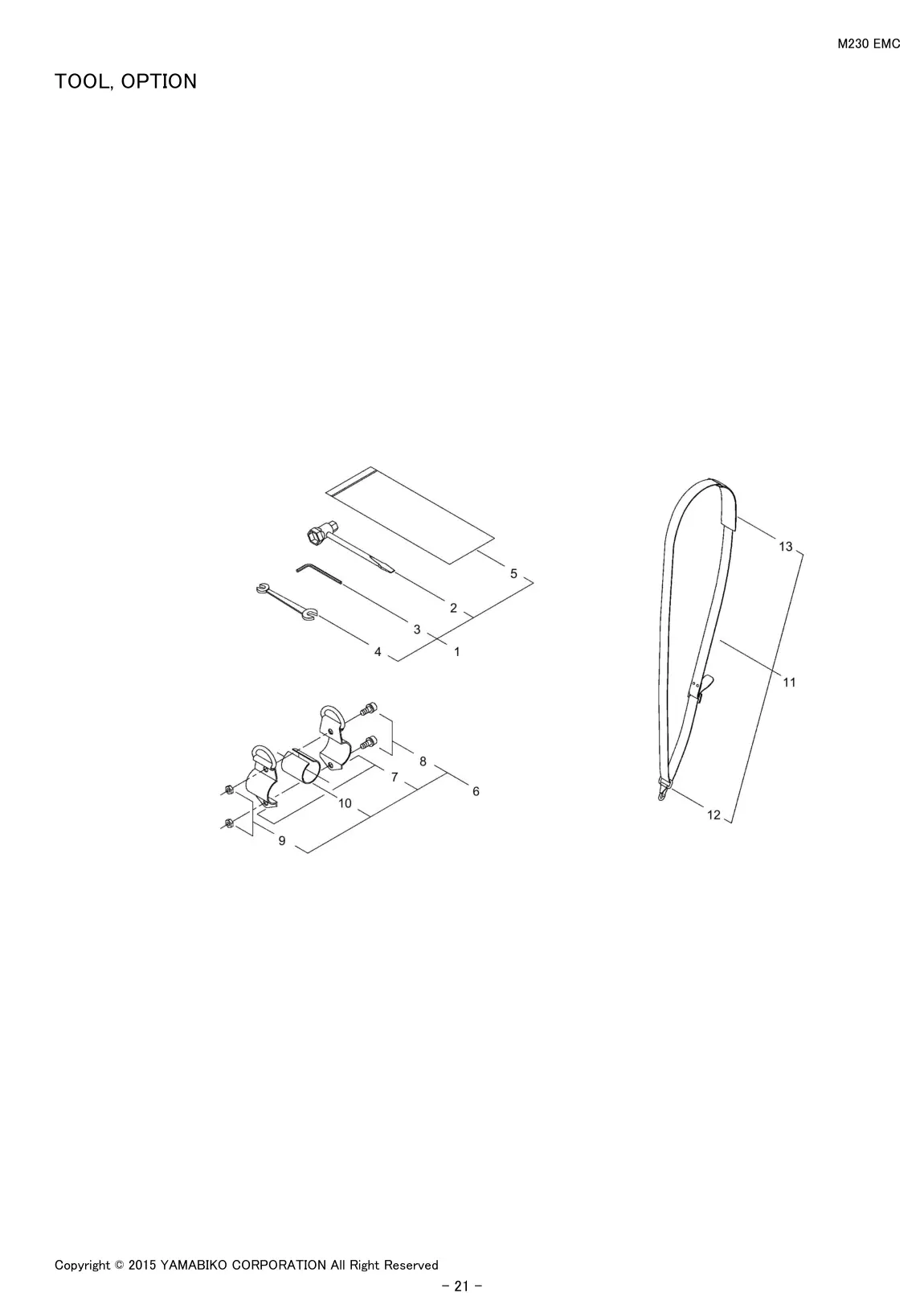 M230 EMC IPL page 23 - TOOL, OPTION