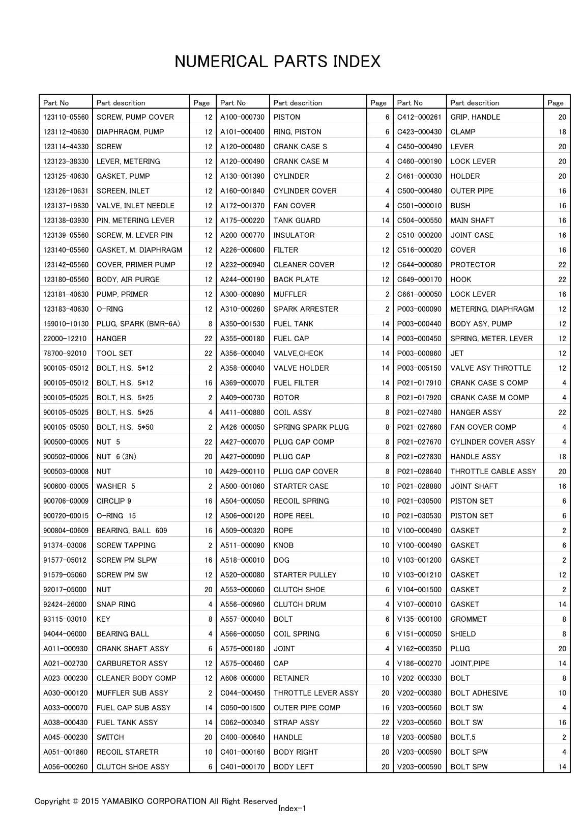 M230 EMC IPL page 25 - BOLT SPW