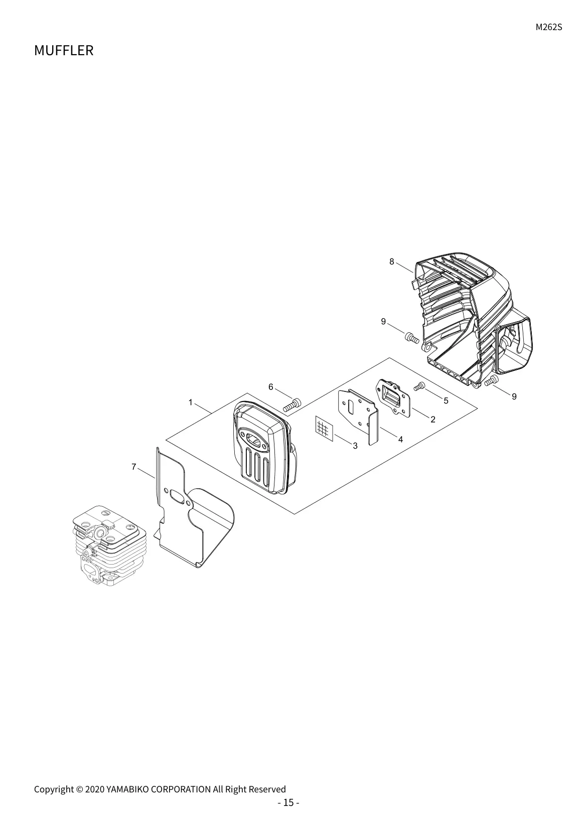 M262S IPL page 18 - MUFFLER