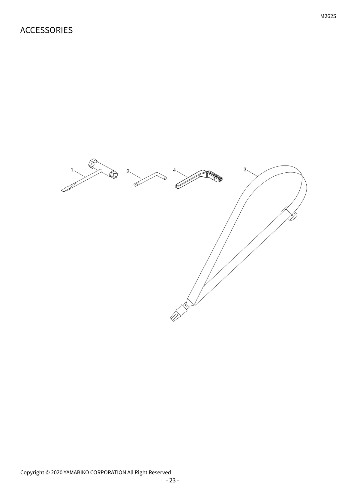 M262S IPL page 26 - ACCESSORIES