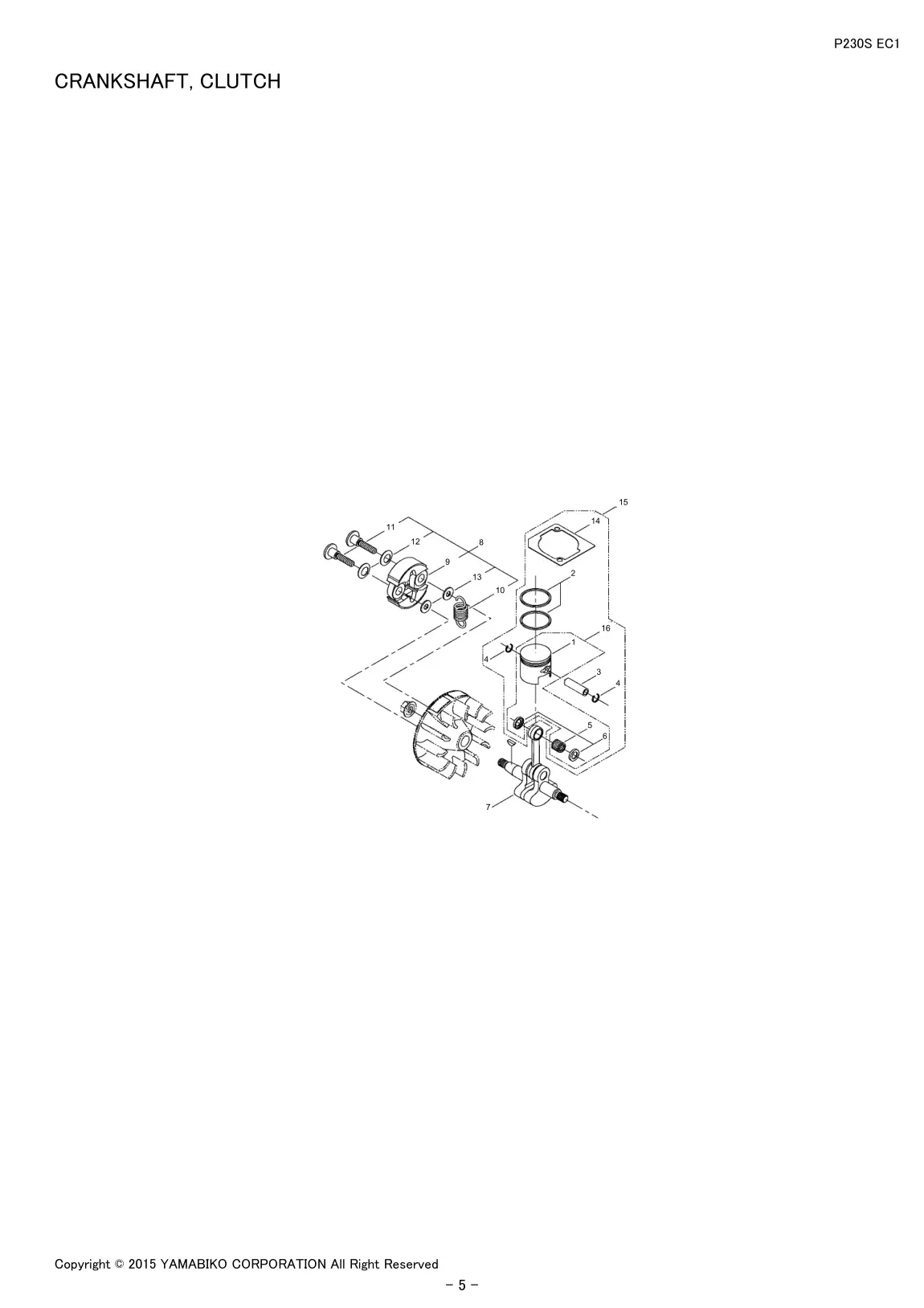 P230S EC1 IPL page 7 - CRANKSHAFT, CLUTCH