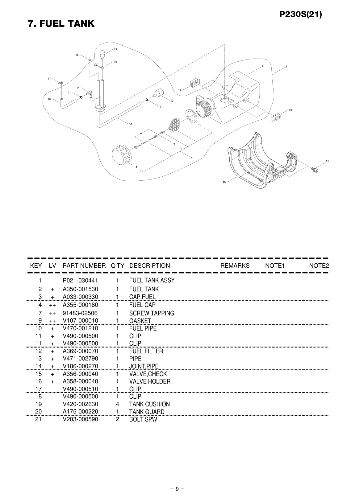 P230S IPL page 10 - BOLT SPW