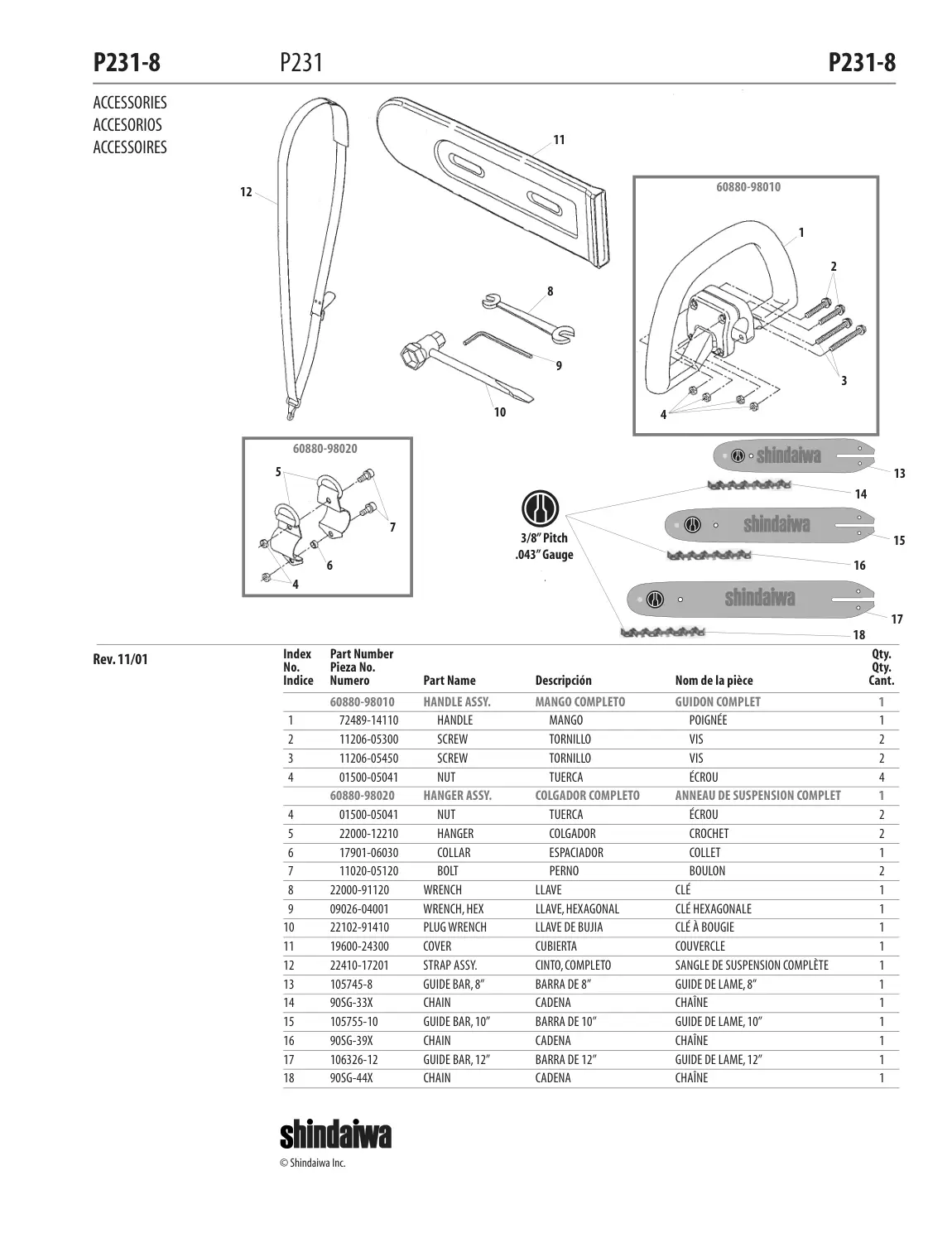 P231 IPL page 9 - ACCESSORIES
