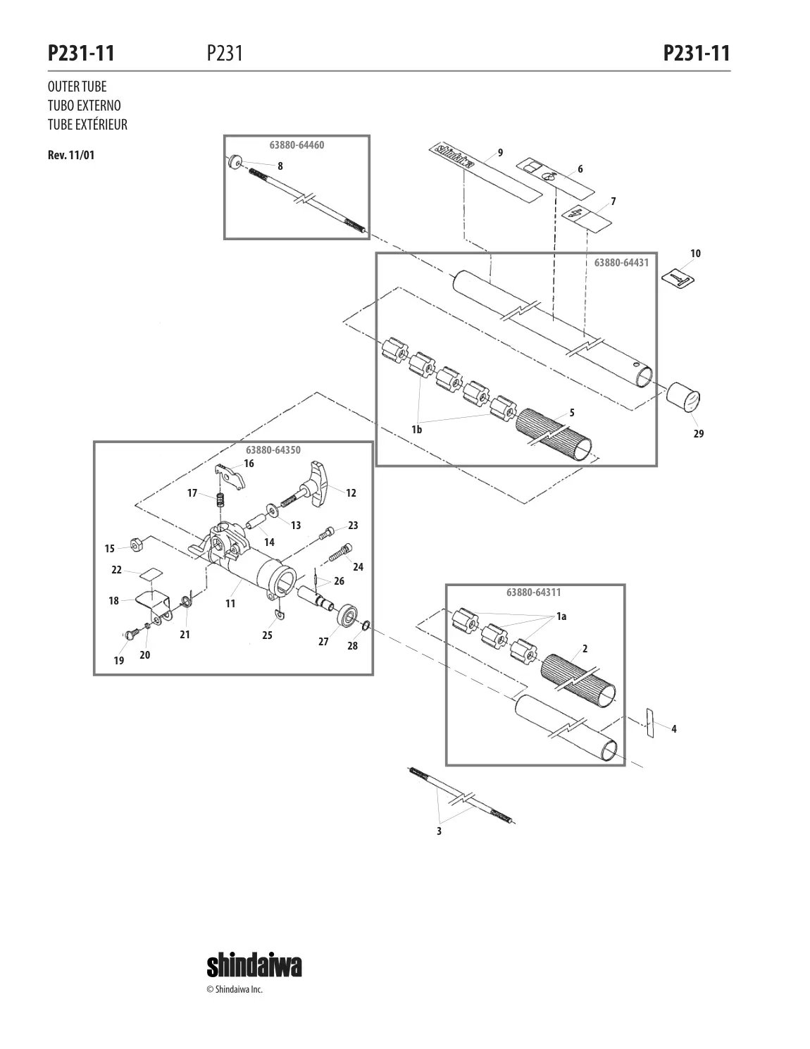 P231 IPL page 12 - OUTER TUBE