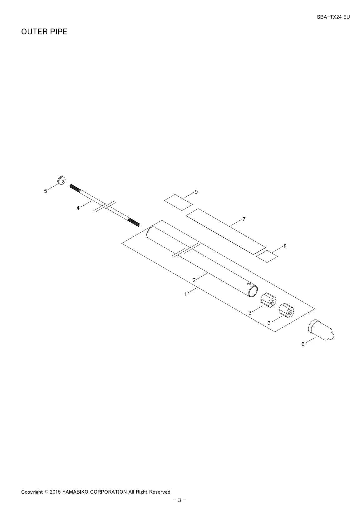 SBA-TX24 EU IPL page 5 - OUTER PIPE