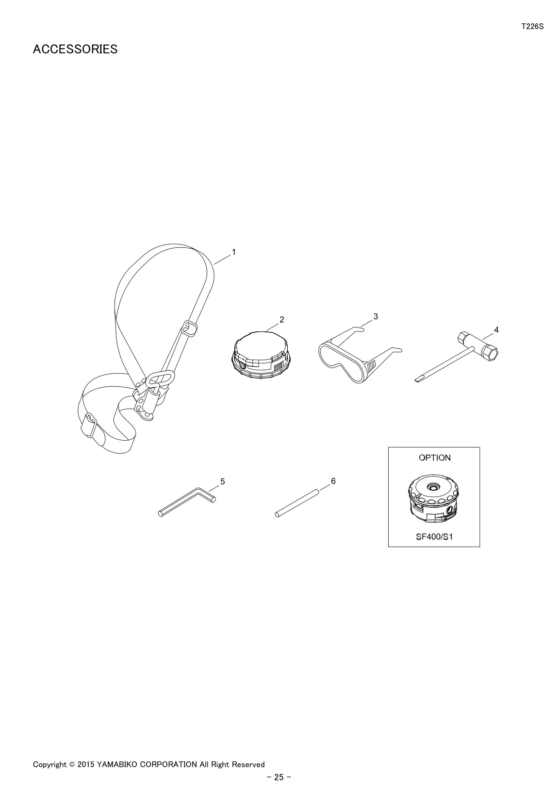 T226S IPL page 27 - ACCESSORIES