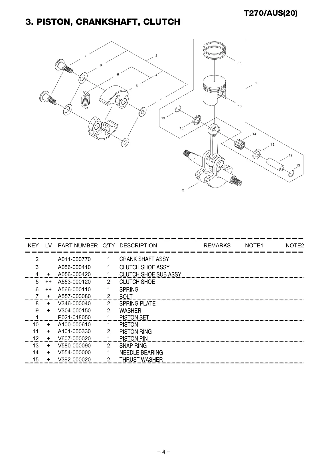 T270 AUS IPL page 5 - THRUST WASHER