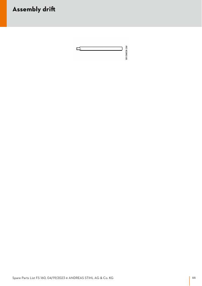 STIHL FS160 IPL Parts Diagram Assembly driξ diagram